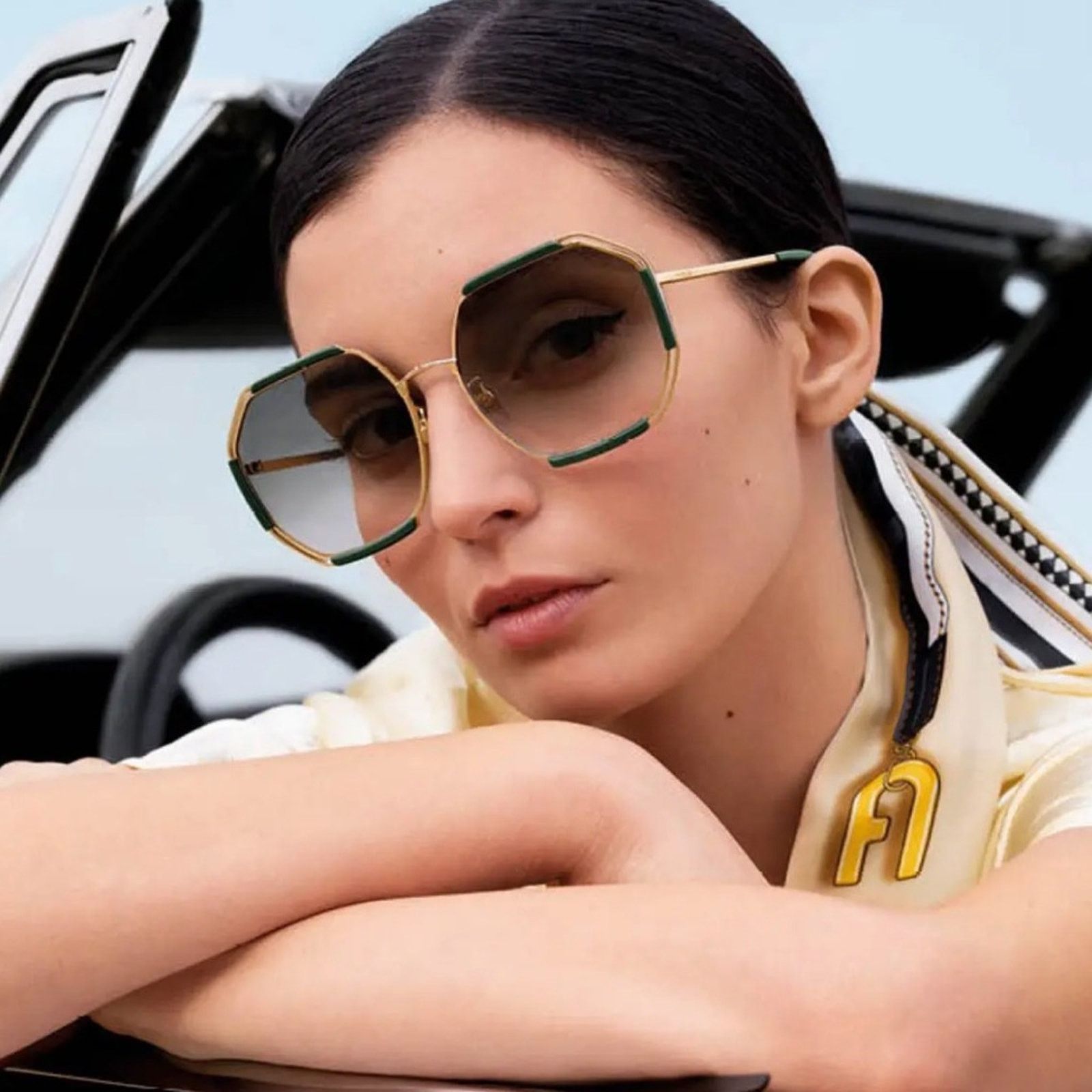Furla New!Furla SFU785 0300 Stylish Gradient Sunglasses, Authentic Size ONE SIZE - 4 Thumbnail