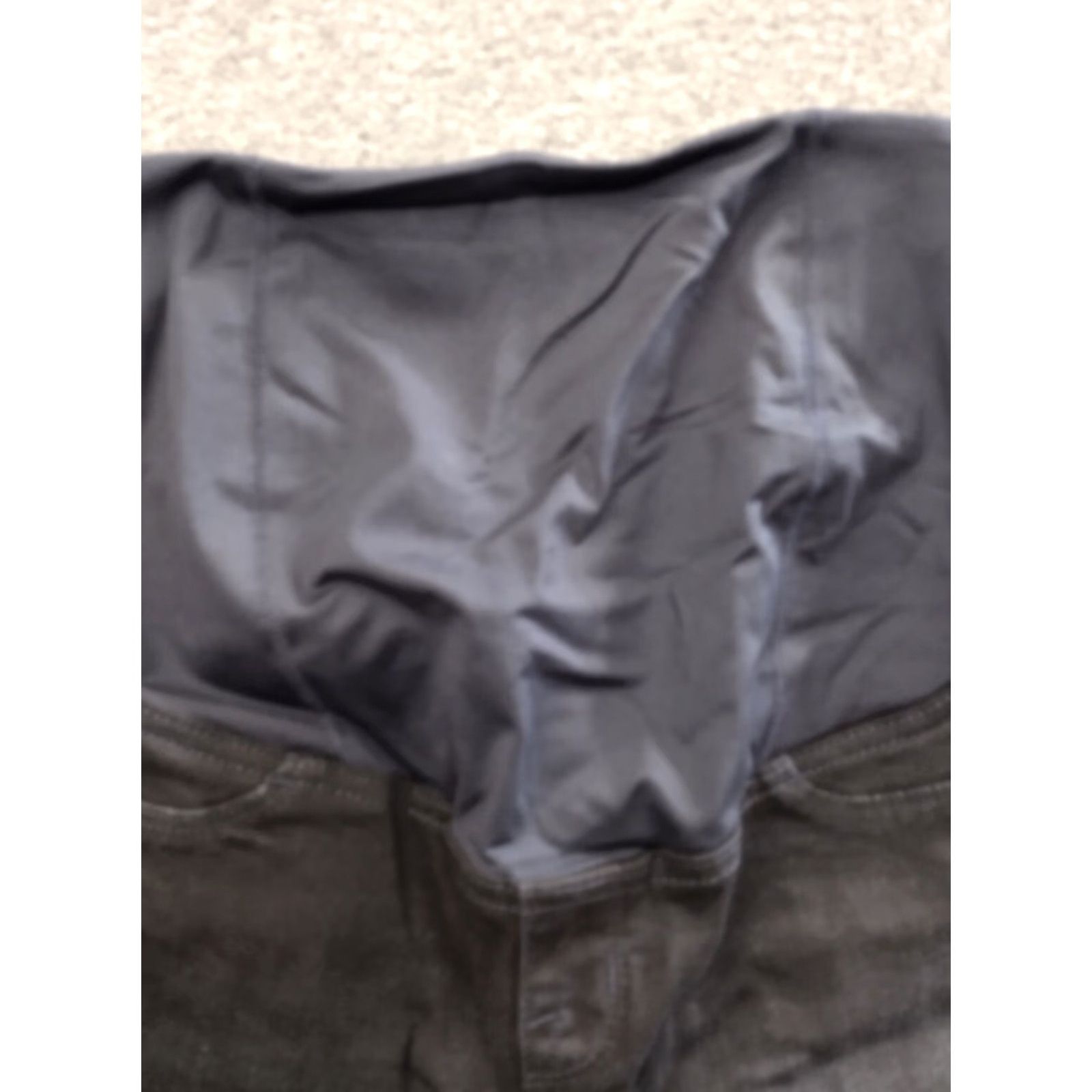 Denime Isabel Maternity Shorts Bermuda Black Denim Crossover Panel Size 6 Maternity Cotton Blend Pull On Regular Rise High Inseam 7 in Womens Size 28" / US 6 / IT 42 - 3 Thumbnail