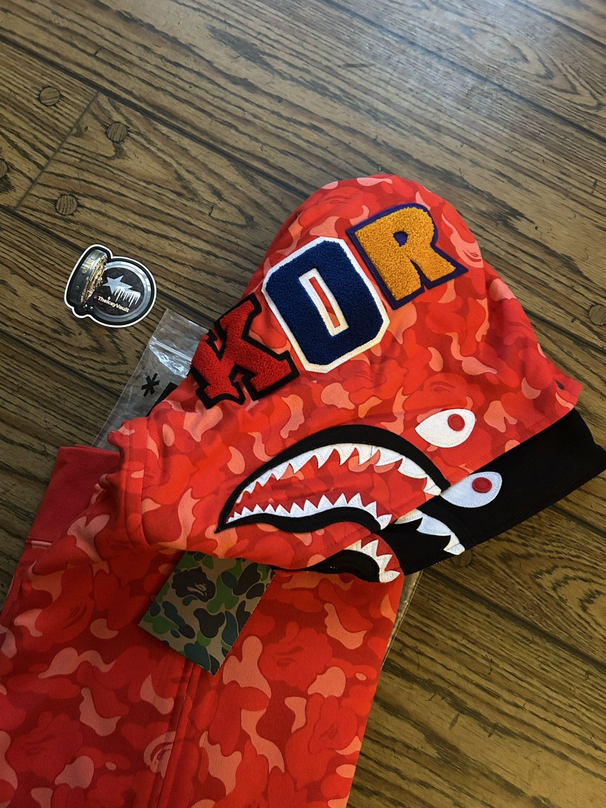 Bape RARE Bape Seoul Camo Double Shark Full Zip Hoodie Size US XL / EU 56 / 4 - 5 Thumbnail