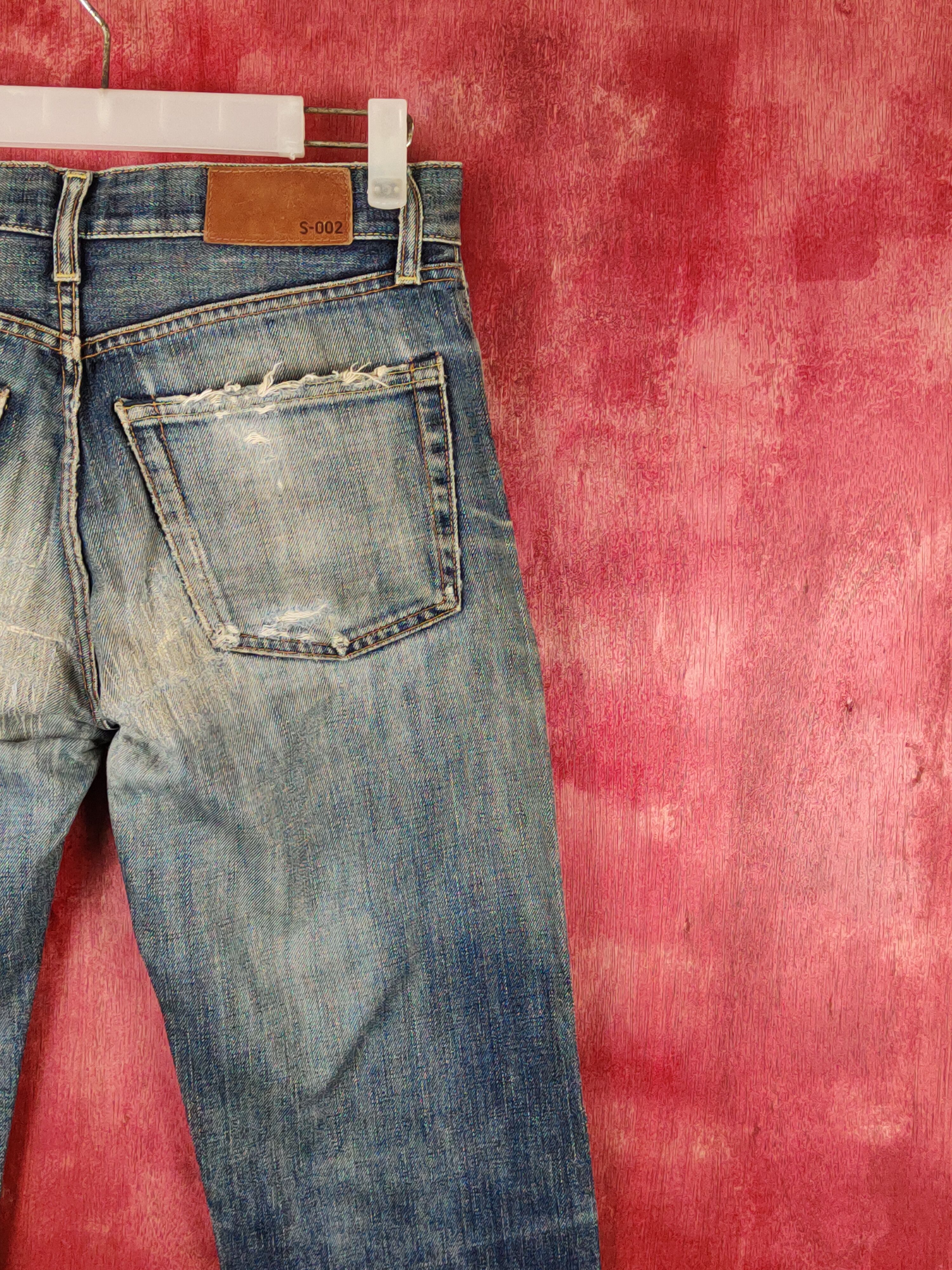 Japanese Brand Uniqlo Dark Blue Distressed Ripped Jeans #S1805 Size US 28 / EU 44 - 11 Thumbnail