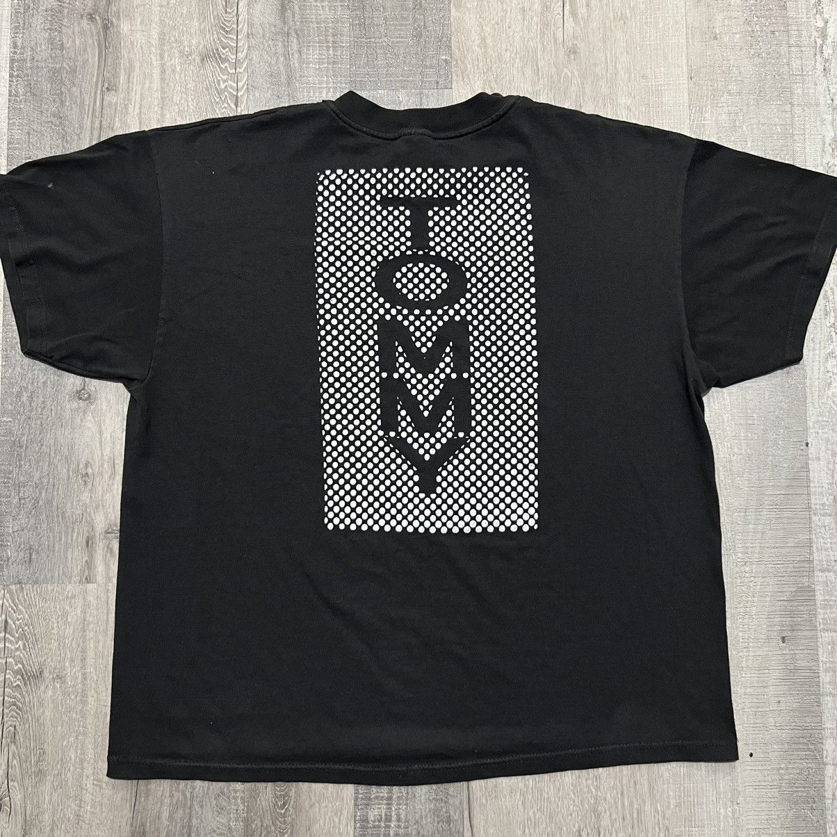 Hanes × Vintage VTG TOMMY Black Polka Dot Graphic Double Sided 90s T Shirt Size US XL / EU 56 / 4 - 3 Thumbnail