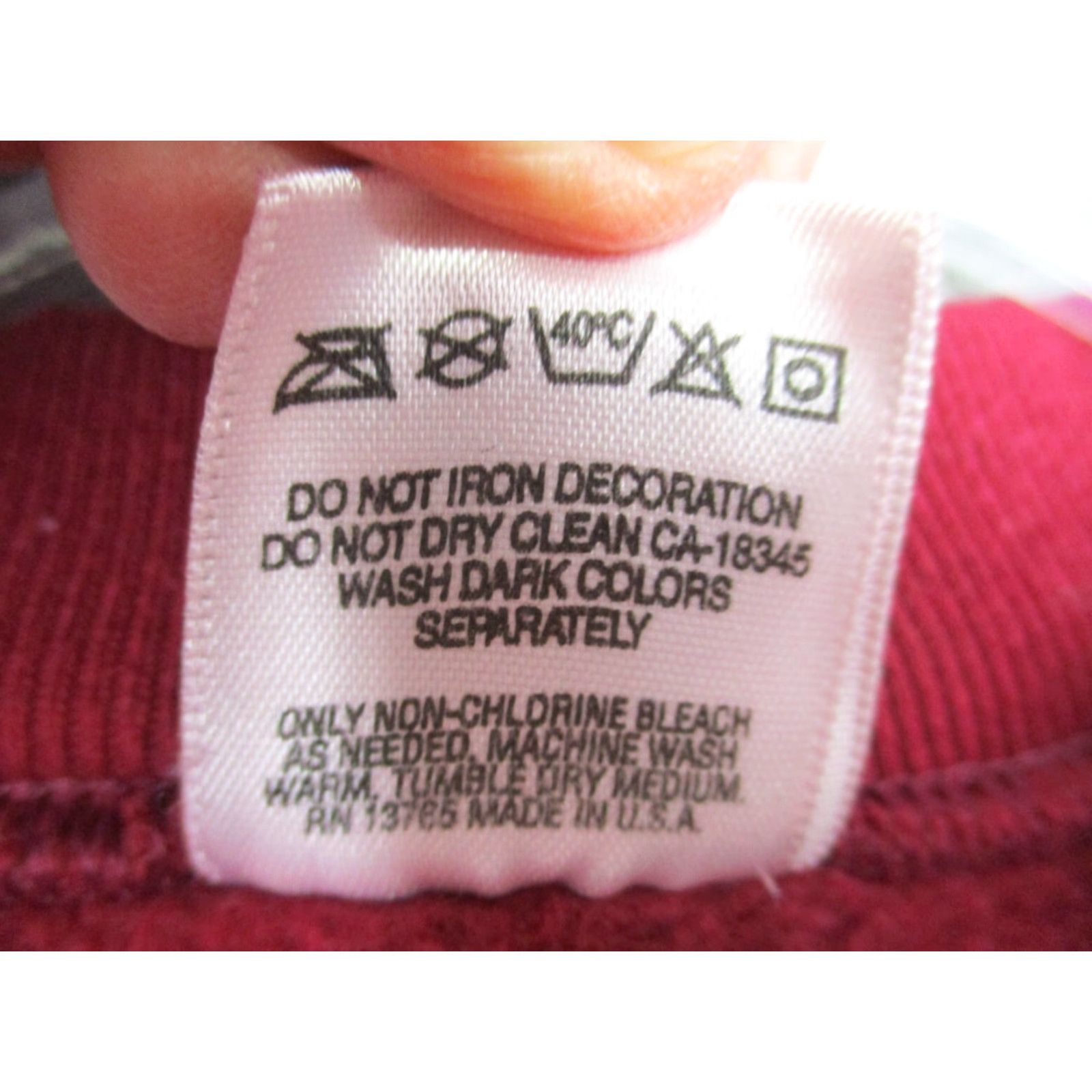 Fruit Of The Loom VINTAGE Fruit of the Loom Sweatshirt Shirt XL Red 90s Gatlinburg Tennessee USA Smoky Mountains Graphic Print Men Size US XL / EU 56 / 4 - 4 Thumbnail