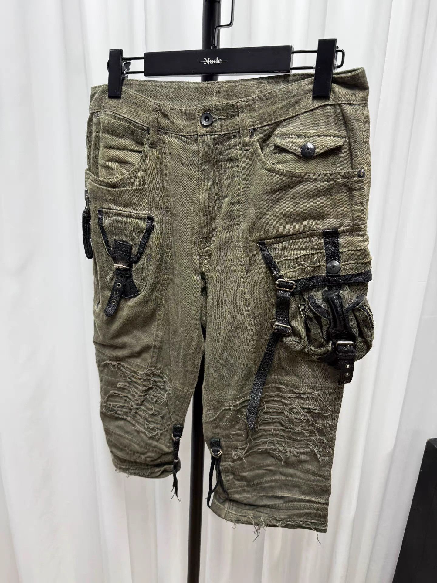 Le Grande Bleu (L.G.B.) L.G.B Visual Studded Crossbody 7/8 Pants K20 Size US 33 - 1 Thumbnail