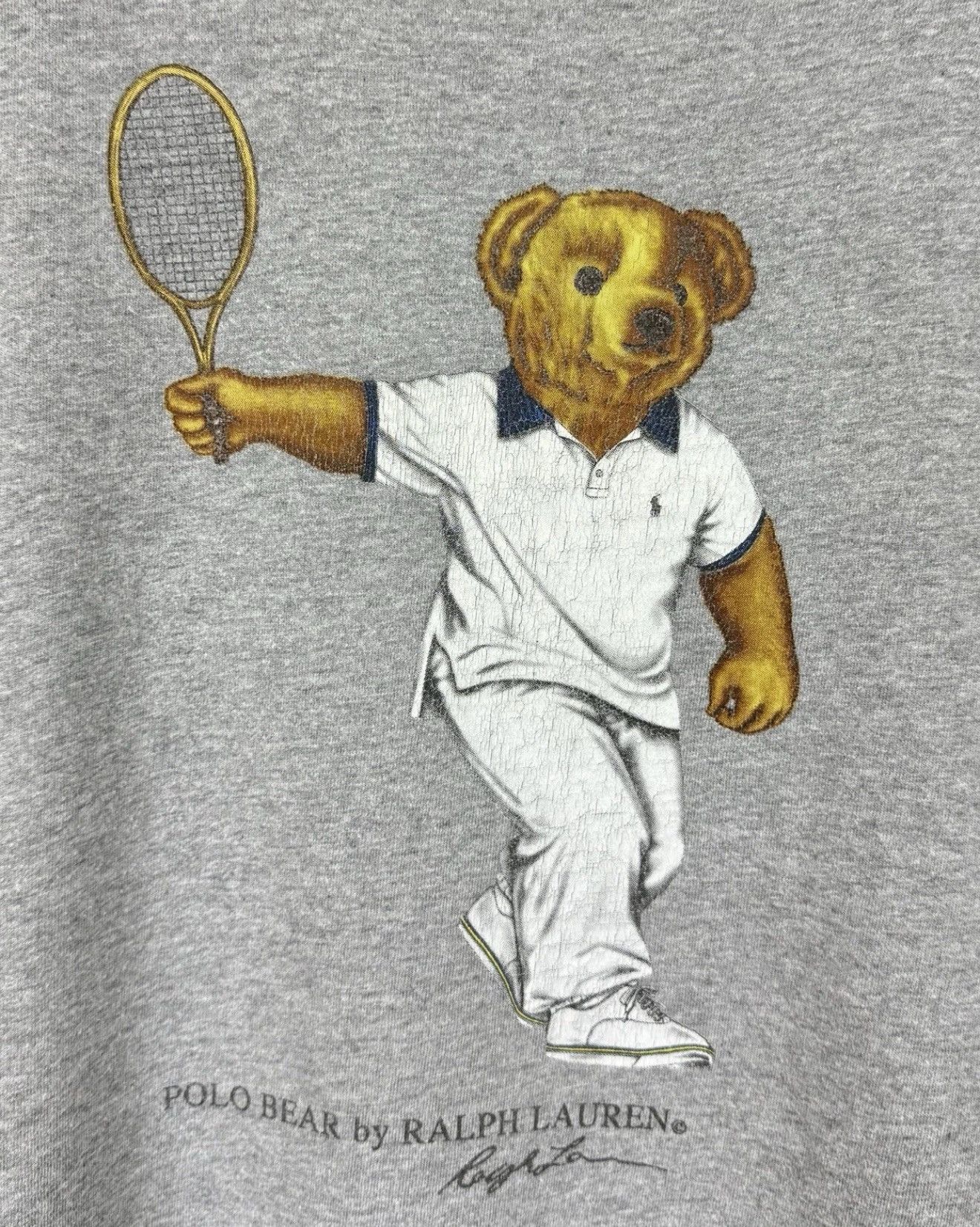 Polo Ralph Lauren Ralph Lauren Polo Bear Tennis Short Sleeve T-shirt Gray Top Size US XL / EU 56 / 4 - 3 Thumbnail