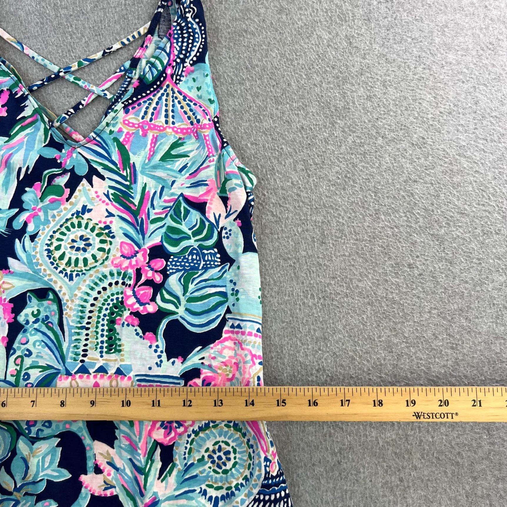 Lilly Pulitzer Lilly Pulitzer Dress Womens XXS Tropical Tank Crisscross Summer Casual Resort Sundress Size XXS / US 00 / IT 34 - 3 Thumbnail