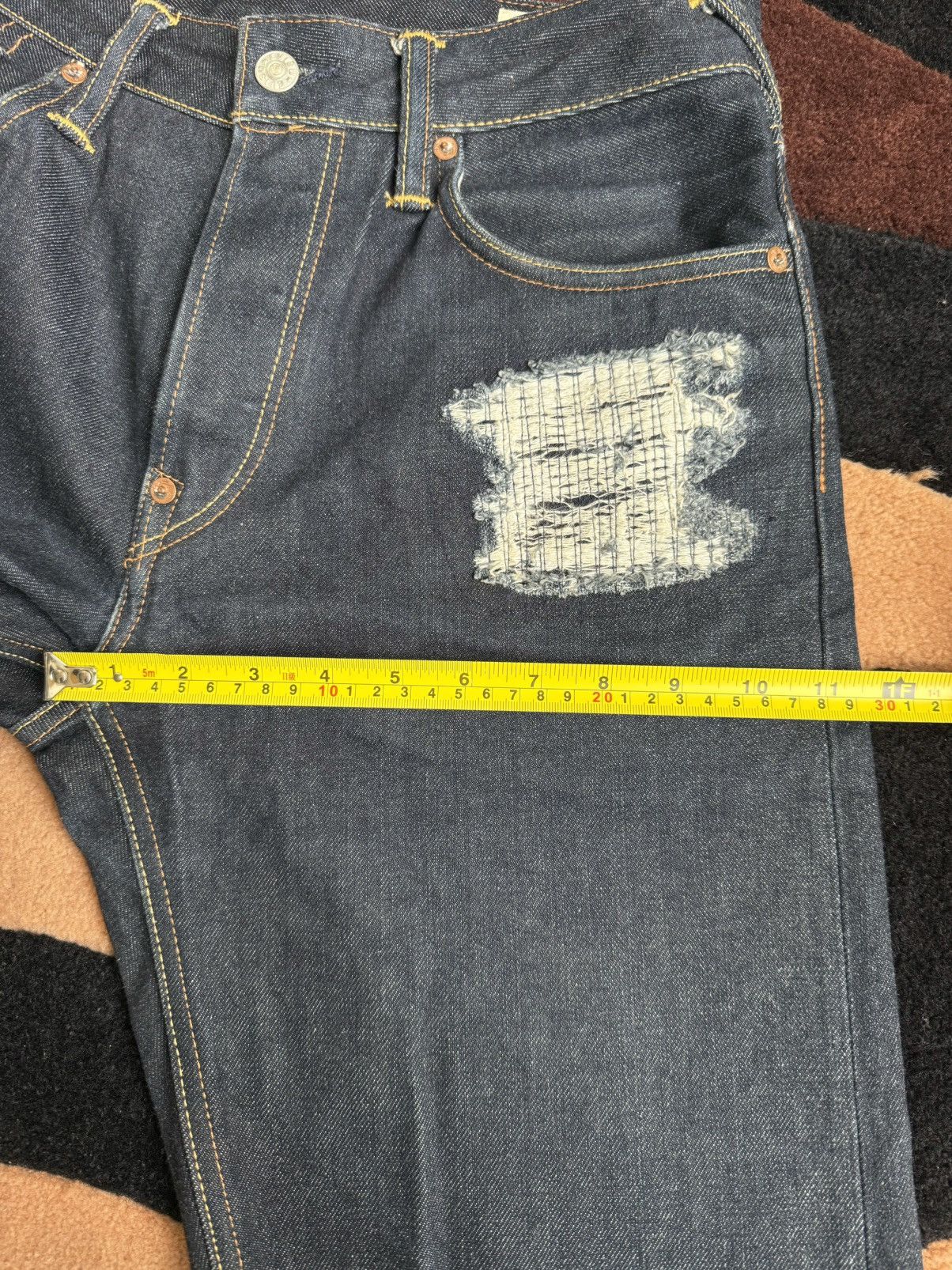Evisu EVISU blue daicock style denim jeans！size：29x34 Size US 29 - 12 Thumbnail