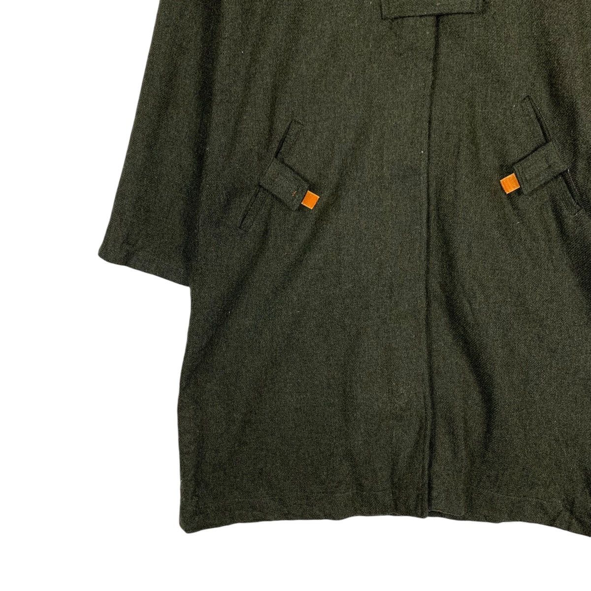 Other INVITATION Olive Green Wool Hooded Overcoat #1377-C62 Size US XS / EU 42 / 0 - 3 Thumbnail