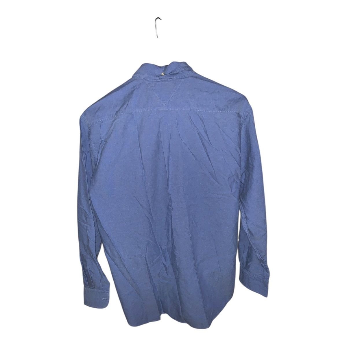 Tommy Hilfiger Y2K Mens Tommy Hilfiger Blue Long Sleeve Button Up Shirt Size US L / EU 52-54 / 3 - 2 Thumbnail