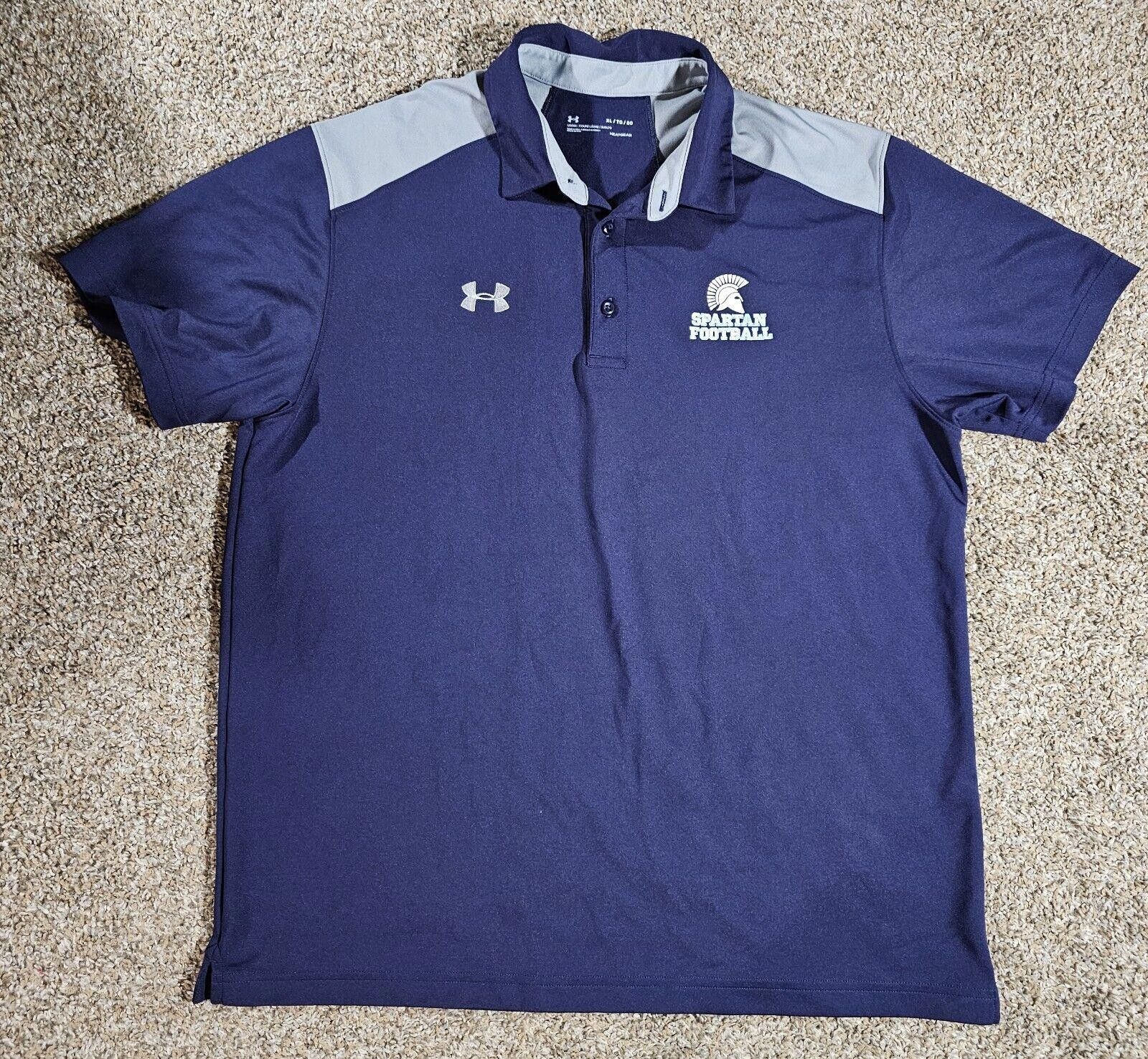 Under Armour under armour spartan football blue polo shirt XL Size US XL / EU 56 / 4 - 1 Thumbnail