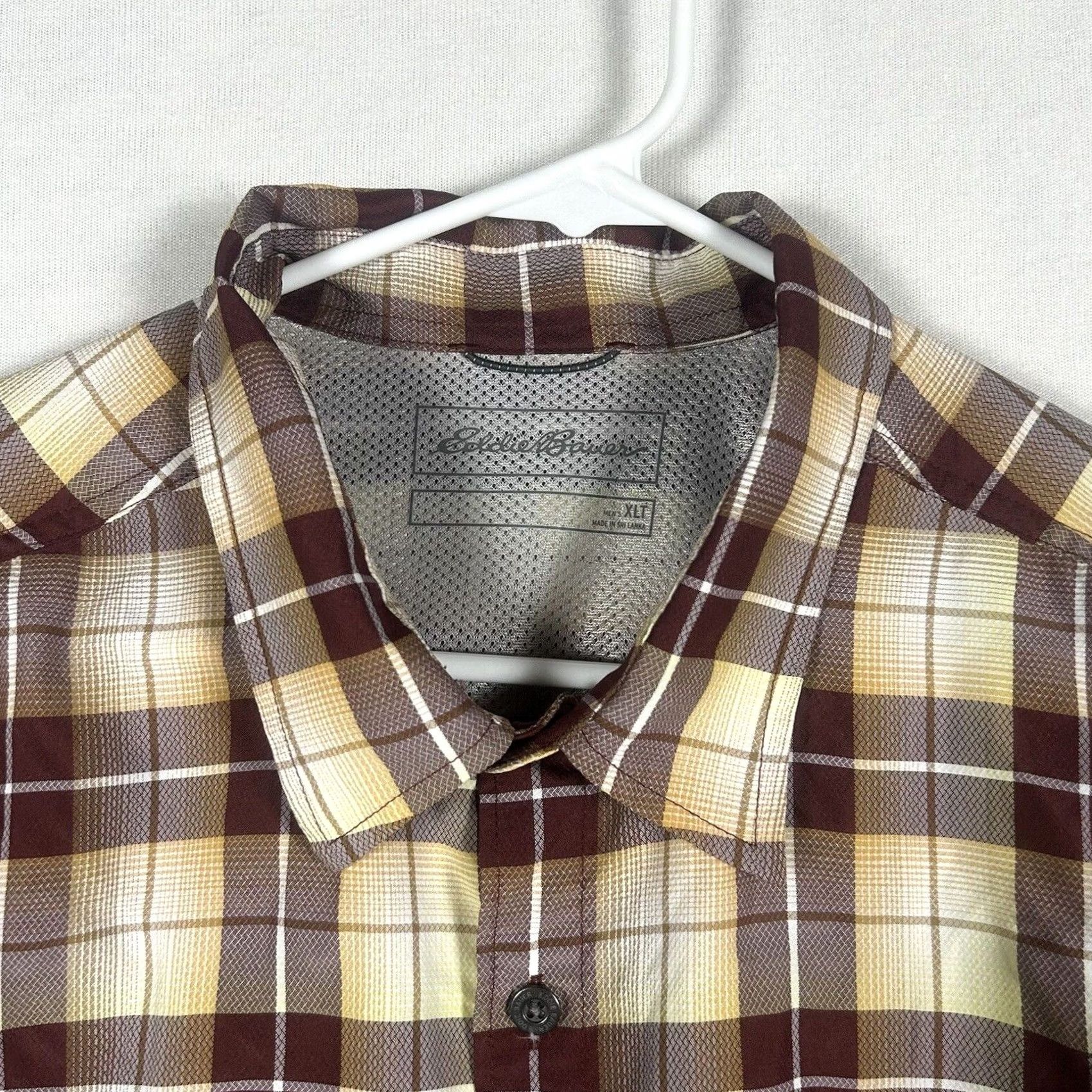 Eddie Bauer Eddie Bauer Flannel Shirt Mens XLT Tall Long Sleeve Plaid Brown Button-Up Pocket Size US XL / EU 56 / 4 - 2 Thumbnail