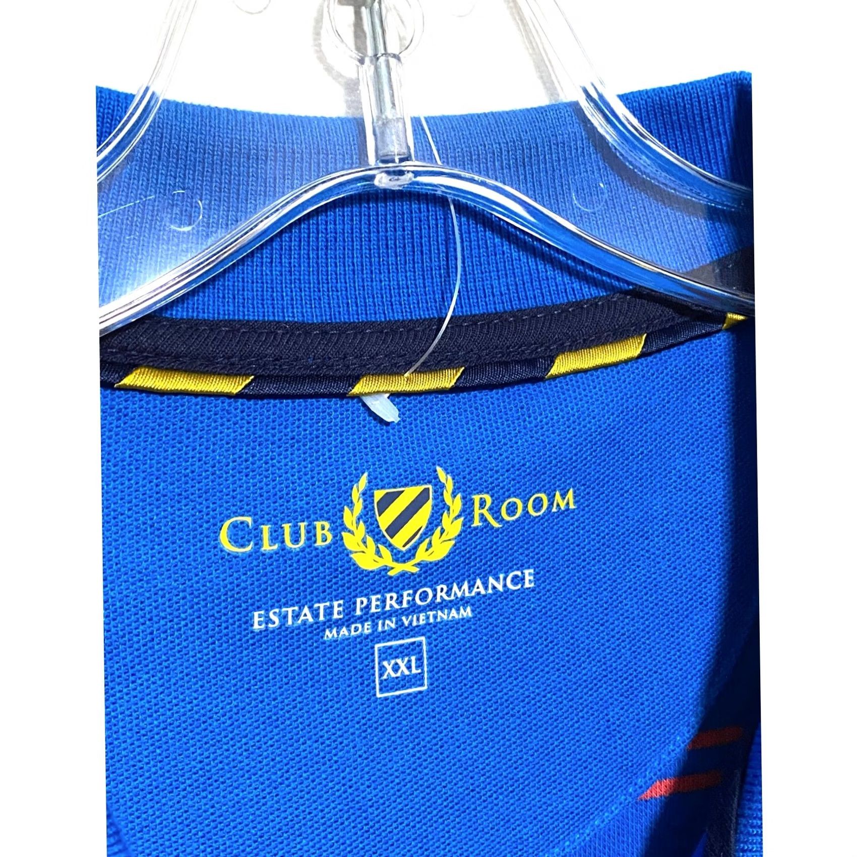 Club Room VINTAGE Club Room Estate Performance Polo Shirt Mens 2XL Blue Striped Knit Short Sleeve Golf Office NWOT Size US XXL / EU 58 / 5 - 6 Thumbnail