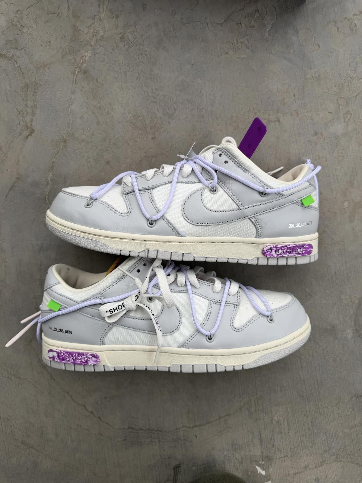 Nike Nike Dunk Low Off-White Lot 3 Size 10.5M DS OG All Size US 10.5 / EU 43-44 - 2 Thumbnail