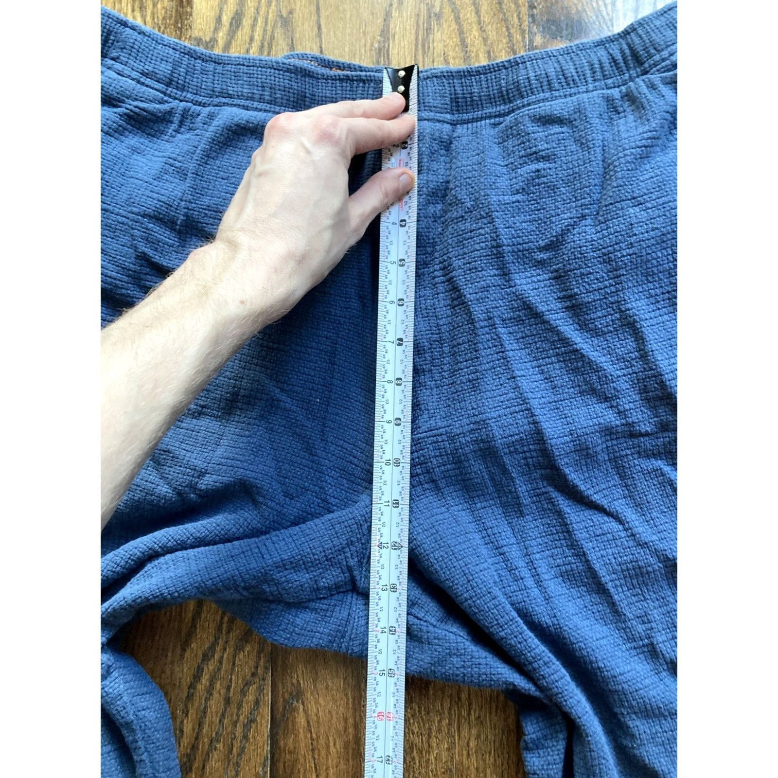 The Territory Ahead Territory Ahead Pants Mens 2XL/30 Blue Knit Lounge Drawstring Casual Travel Workwear Size US 39 - 4 Thumbnail