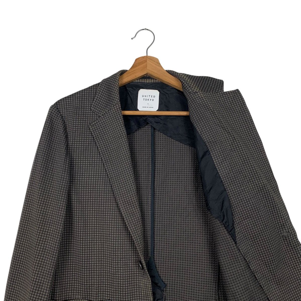 Japanese Brand UNITED TOKYO Small Check Suit Jacket Blazers ##2060-C89 Size US XS / EU 42 / 0 - 10 Thumbnail