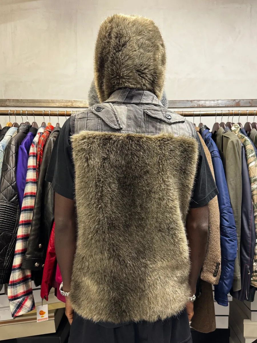 Dolce & Gabbana AW2011 Dolce & Gabbana Rabbit Fur Hooded Hybrid Denim Vest Jacket Size US S / EU 44-46 / 1 - 4 Thumbnail