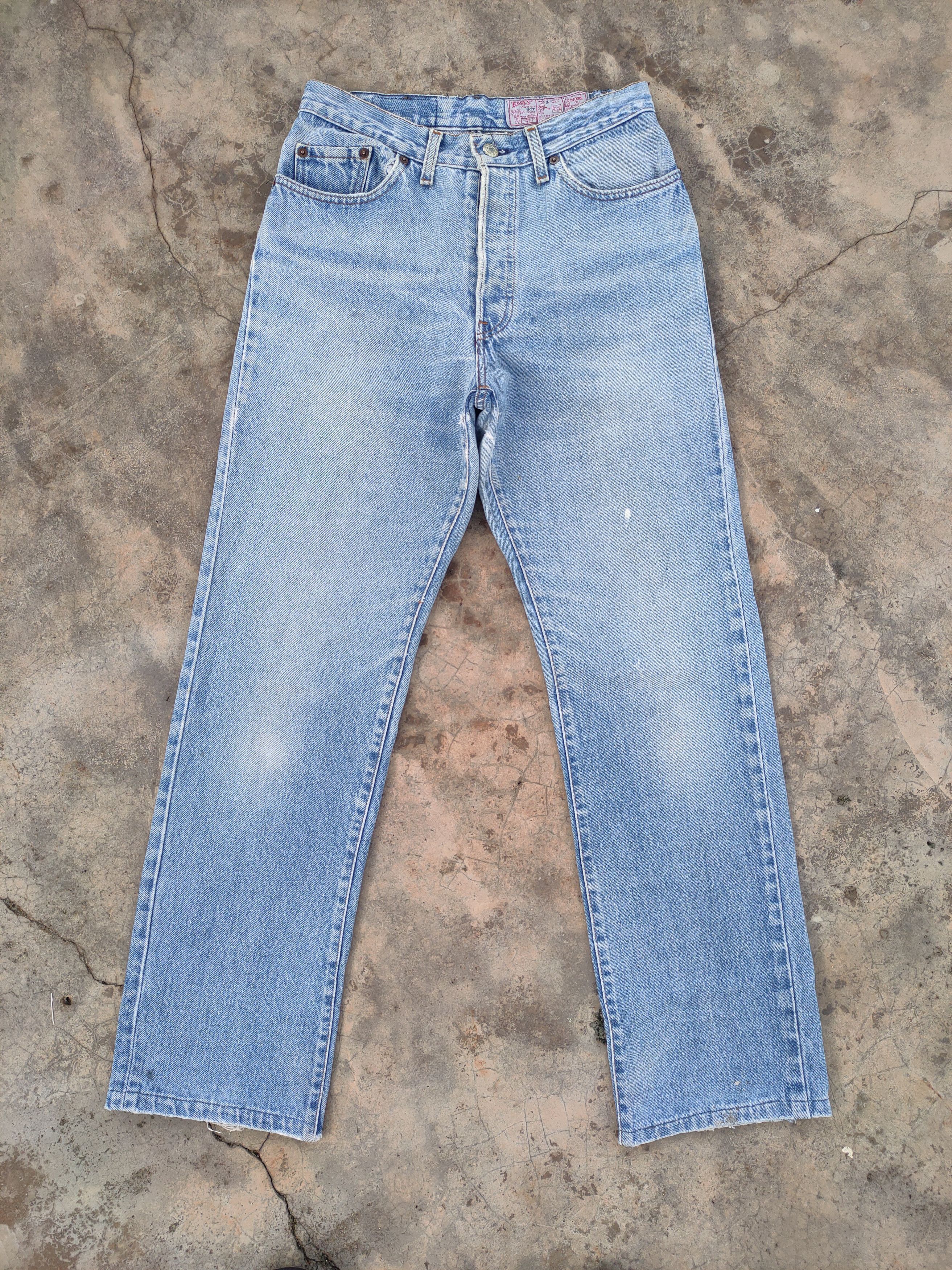 Levi's Vintage Clothing VINTAGE 80' LEVI'S 501 USA WOMAN FADED DENIM JEANS PANTS Size US 28 / EU 44 - 14 Thumbnail