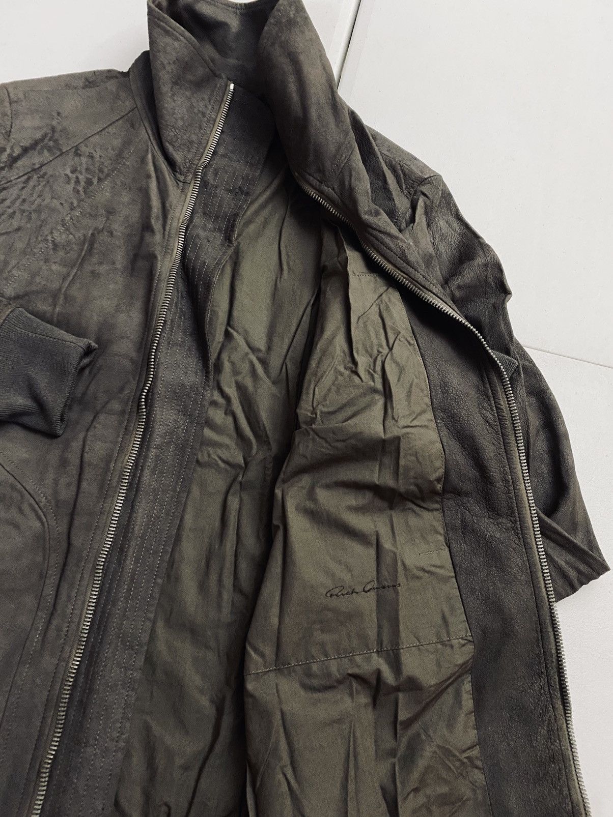 Rick Owens Rick Owens Blistered Lamb High Neck Intarsia DNA Dust Jacket Size US L / EU 52-54 / 3 - 15 Thumbnail