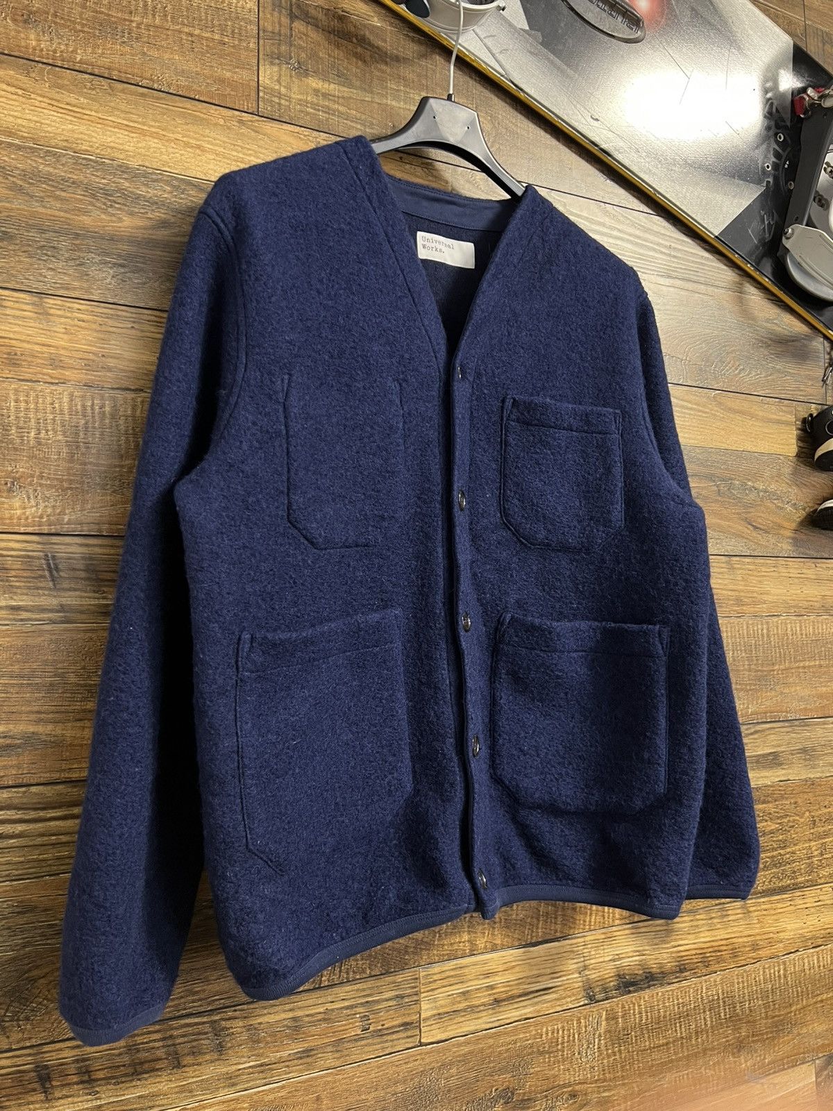 Universal Works UNIVERSAL WORKS Wool Fleece Sweater Blanket Cardigan Jacket Size US M / EU 48-50 / 2 - 4 Thumbnail