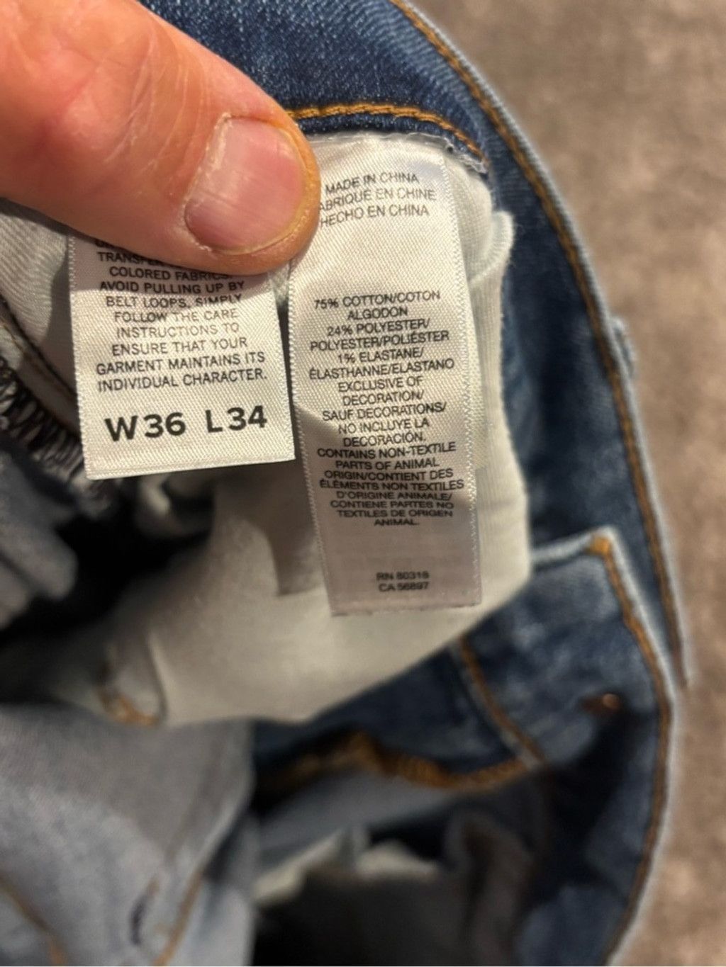 Lucky Brand Men’s Lucky Brand 410 Athletic Slim Jeans Size US 36 / EU 52 - 7 Thumbnail