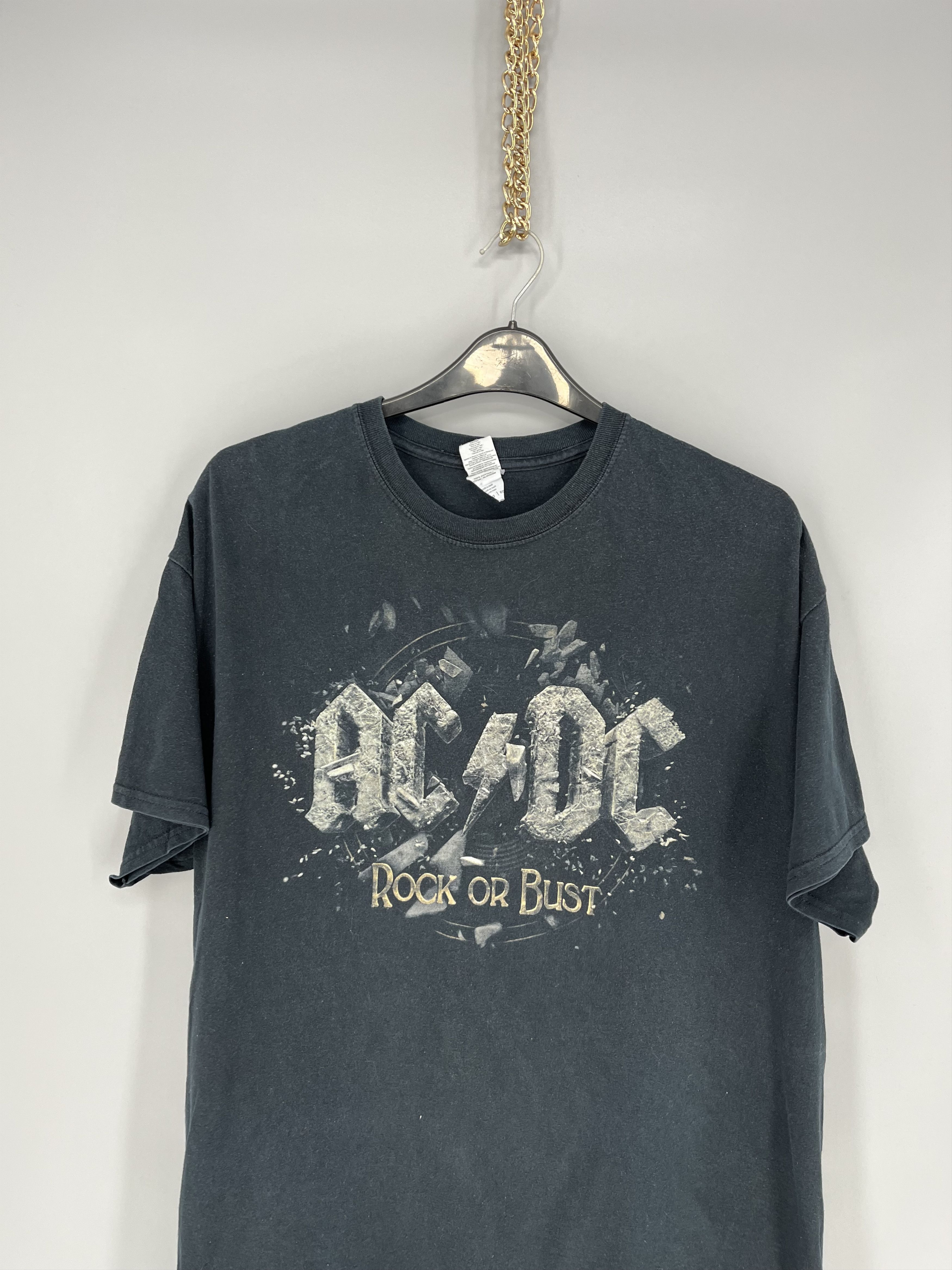 AC/DC ACDC Rock or Bust Heavy Metal Rock T-Shirt Like Size US XL / EU 56 / 4 - 6 Thumbnail