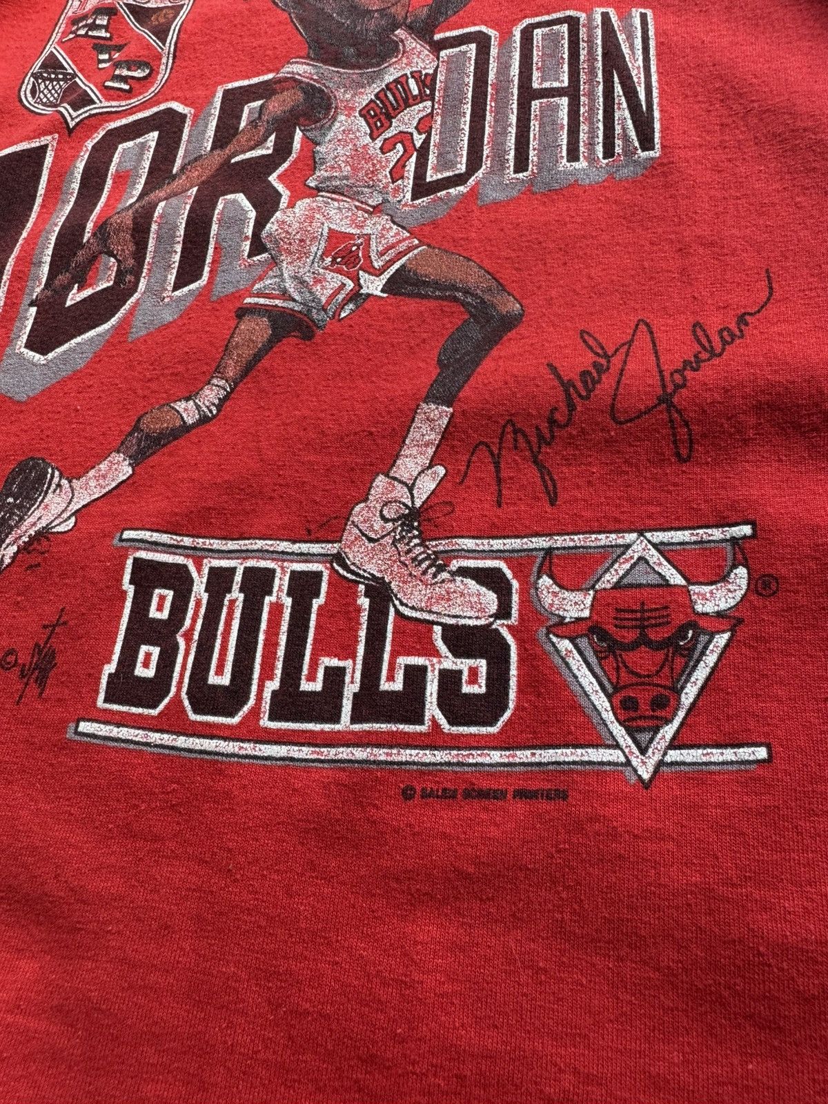 Vintage Chicago Bulls Michael Jordan 90s Vintage 1988 T shirt Xl Size US L / EU 52-54 / 3 - 4 Thumbnail