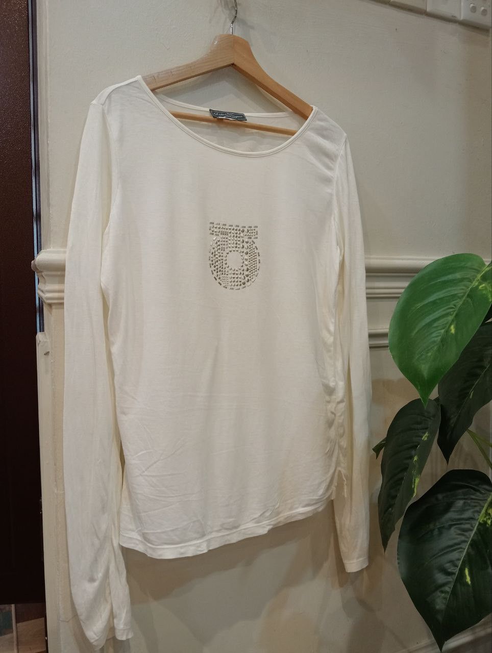 Salvatore Ferragamo SALVATORE FERRAGAMO LONS SLEEVE TSHIRT - SIZE L Size L / US 10 / IT 46 - 1 Thumbnail