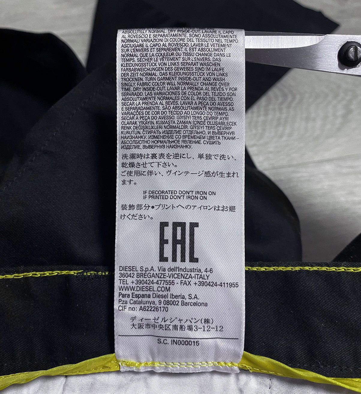 Diesel Diesel Black Cotton Chino Casual Pants Trousers Formal Size US 34 / EU 50 - 16 Thumbnail