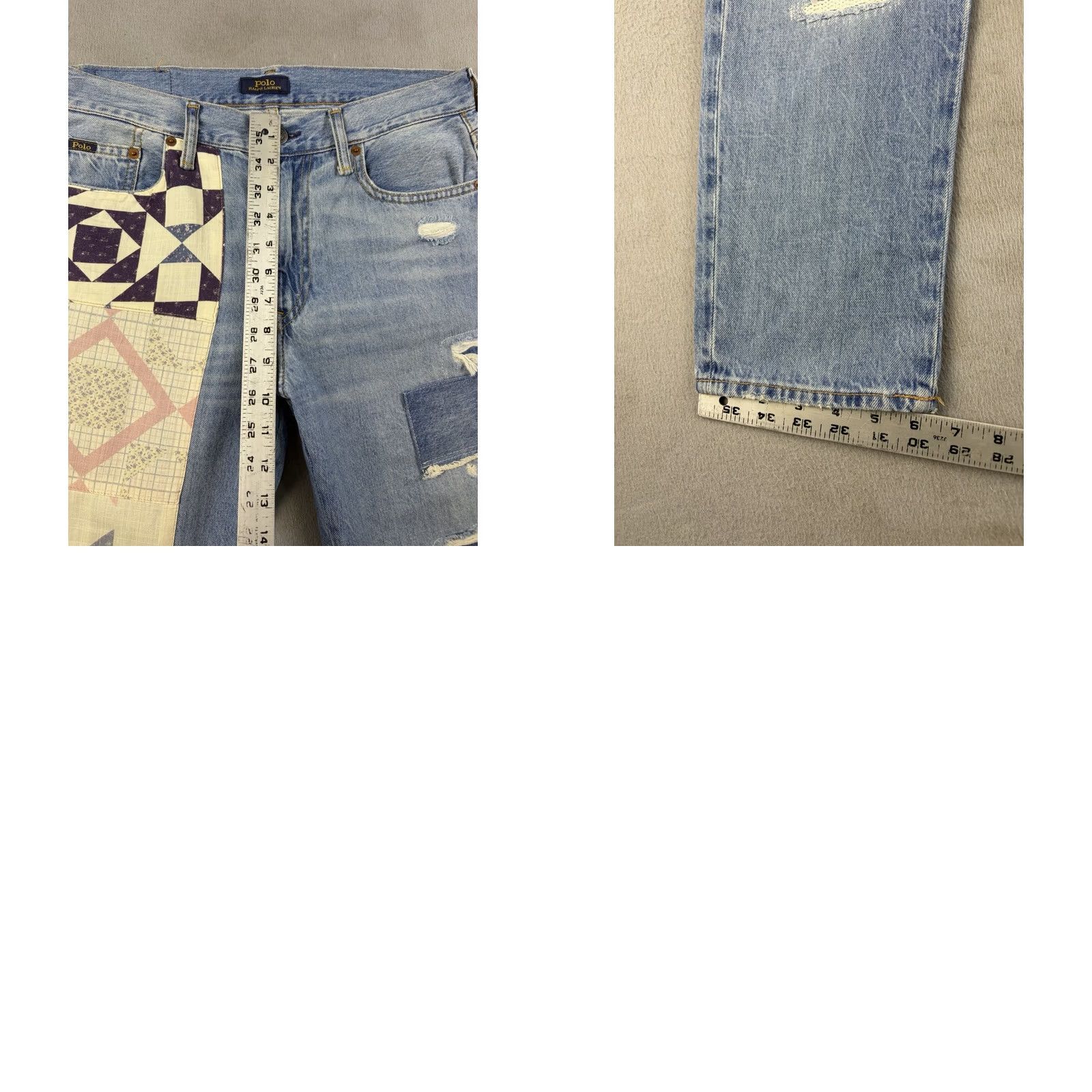 Polo Ralph Lauren Polo Ralph Lauren Jeans Women’s 27 Blue Denim Patchwork Avery Boyfriend Regular Inseam 26 Women Mens Size 27" / US 4 / IT 40 - 8 Thumbnail