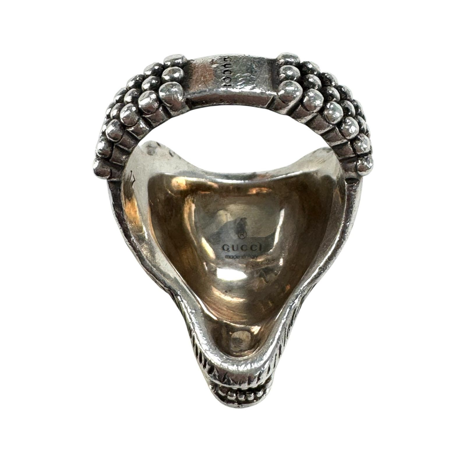 Gucci Gucci Anger Forrest Wolf Head Ring Size ONE SIZE - 8 Thumbnail