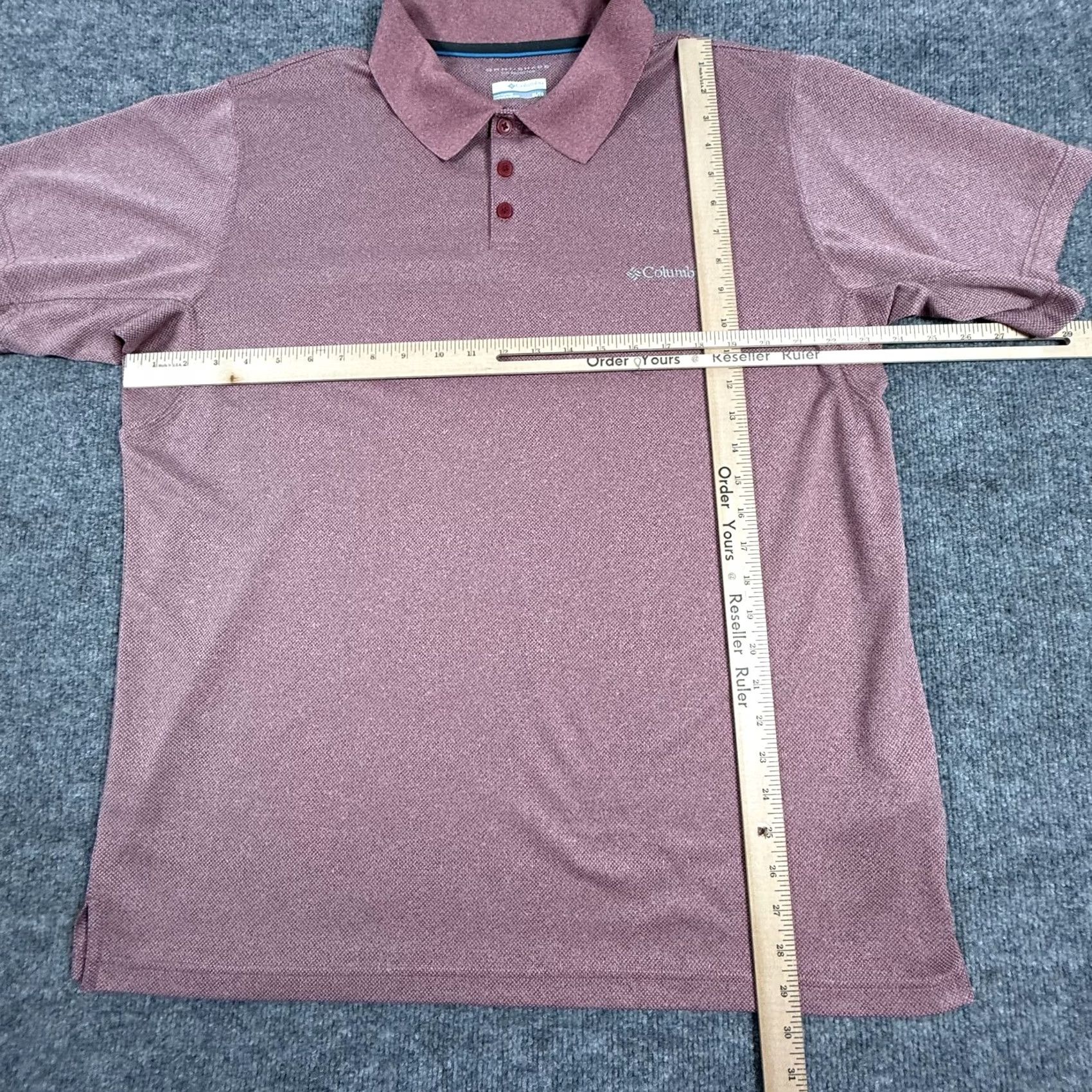 Vintage Columbia Polo Shirt Mens XL Red Omni-Shade Sun Protection Golf Performance Top Polo Shirt Mens XL Red Omni-Shade Sun Protection Golf Performance Top Size US XL / EU 56 / 4 - 4 Thumbnail