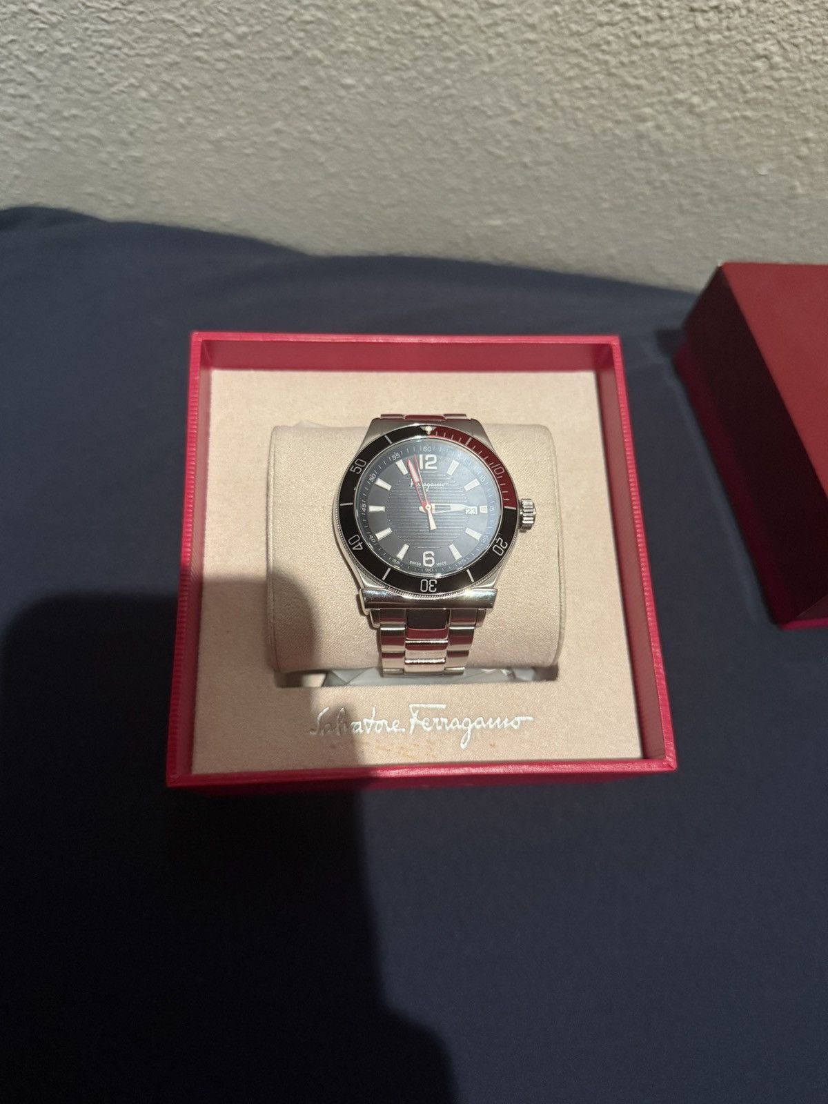 Salvatore Ferragamo Salvatore Ferragamo Stainless Steel Black/Red Watch Size ONE SIZE - 14 Thumbnail