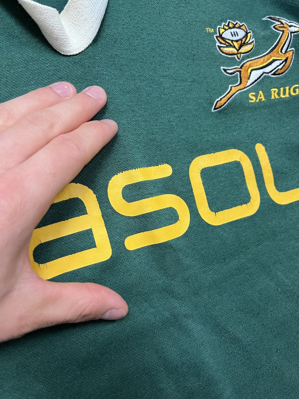 Canterbury of New Zealand Vintage 2000’s Canterbury South Africa Rugby Shirt Y2k Rare Size US L / EU 52-54 / 3 - 8 Thumbnail
