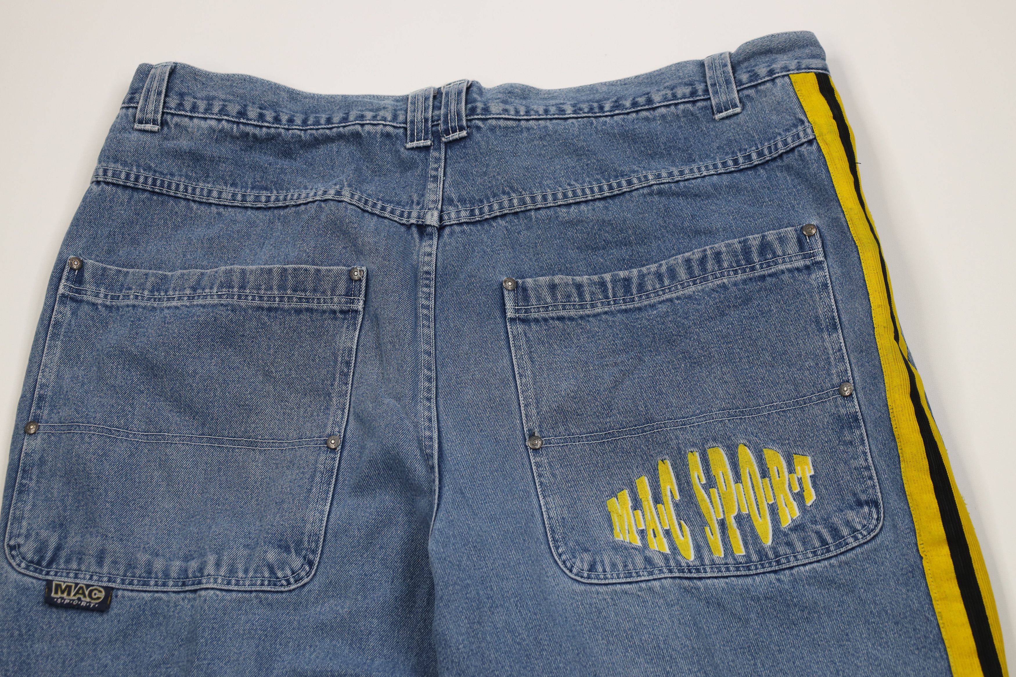 Vintage Vintage 90s Y2K Streetwear Striped Wide Leg Skateboard Jeans Size US 44 / EU 60 - 12 Thumbnail