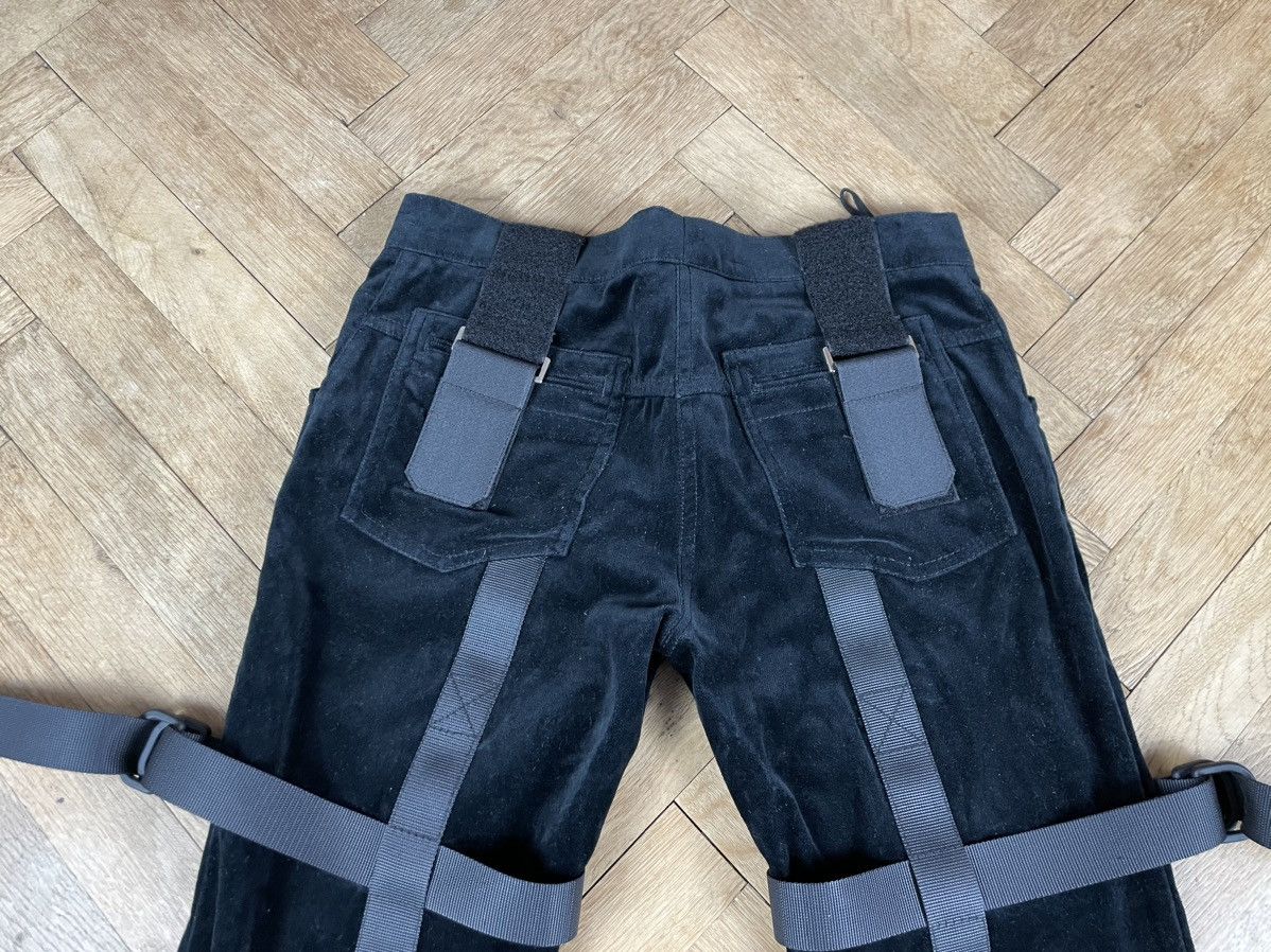 Dolce & Gabbana Dolce & Gabbana Runway AW 2003 Black Velvet Bondage Pants Size US 28 / EU 44 - 9 Thumbnail