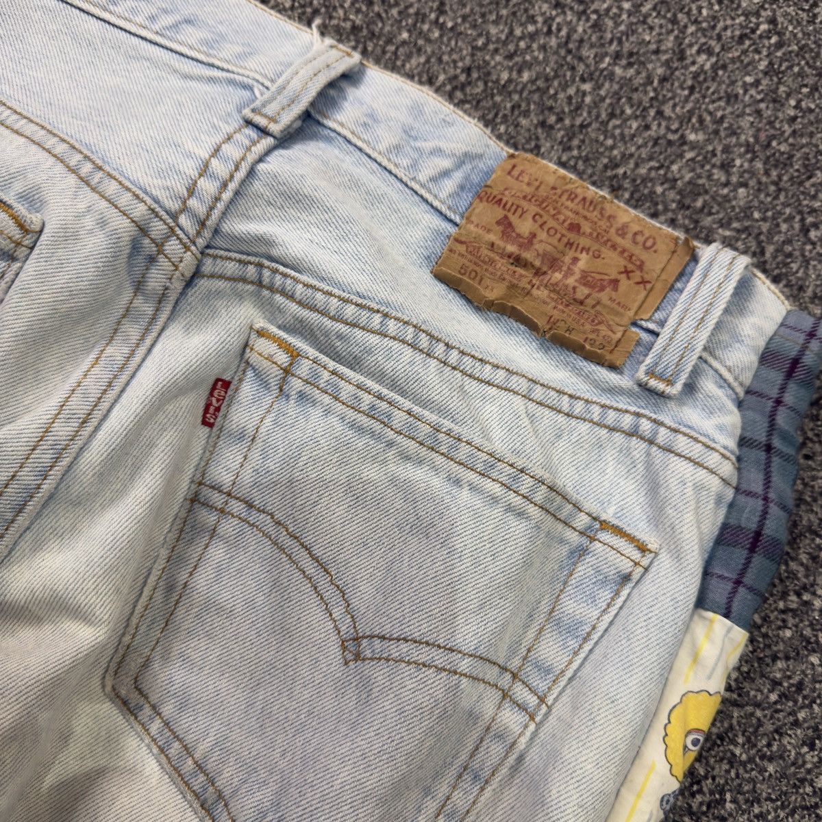 Levi's Vintage 90s Levis Rework Patch Denim W31 Size US 31 - 10 Thumbnail