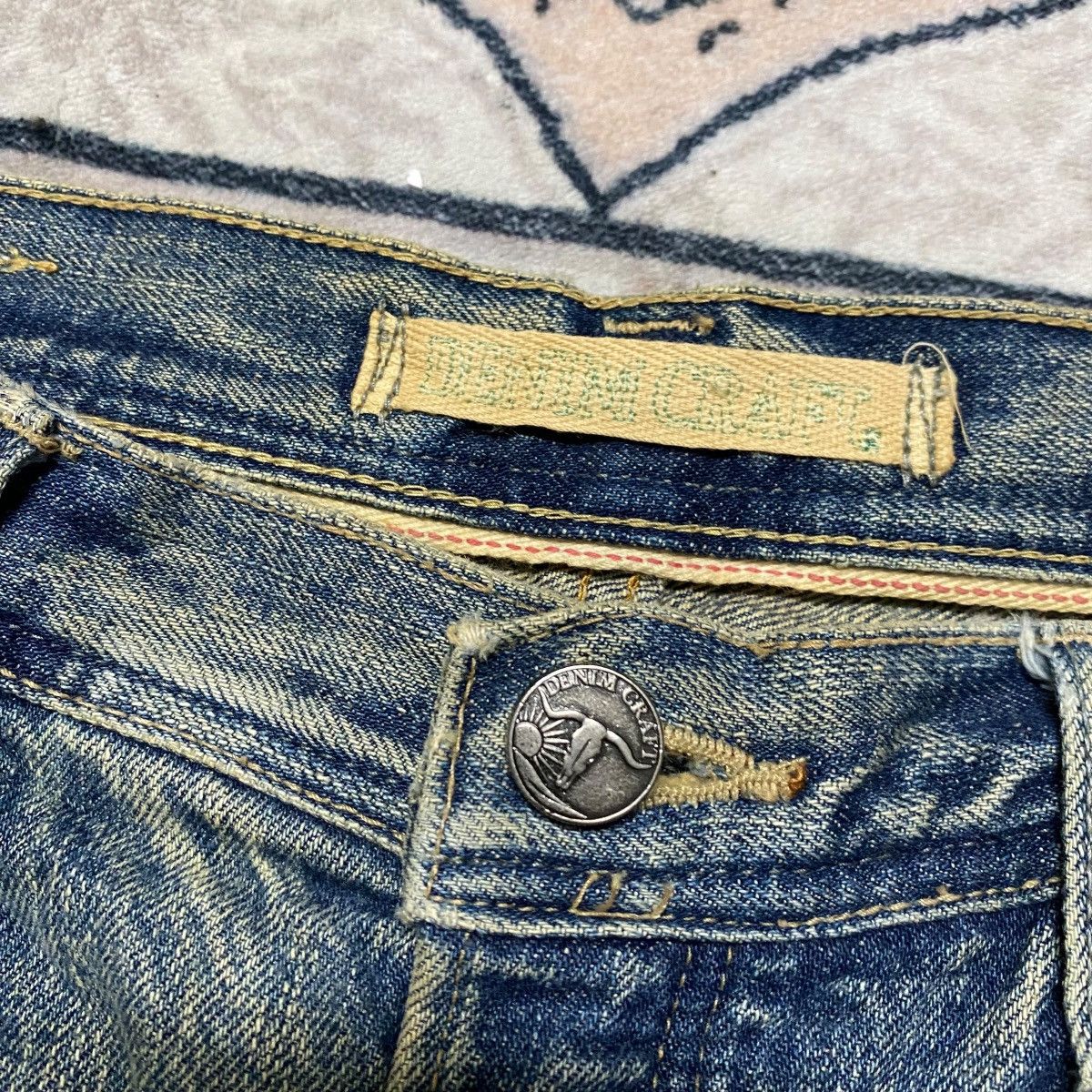 Japanese Brand DENIM CRAFT Denim Selvedge Jeans Mudwash Size US 34 / EU 50 - 6 Thumbnail
