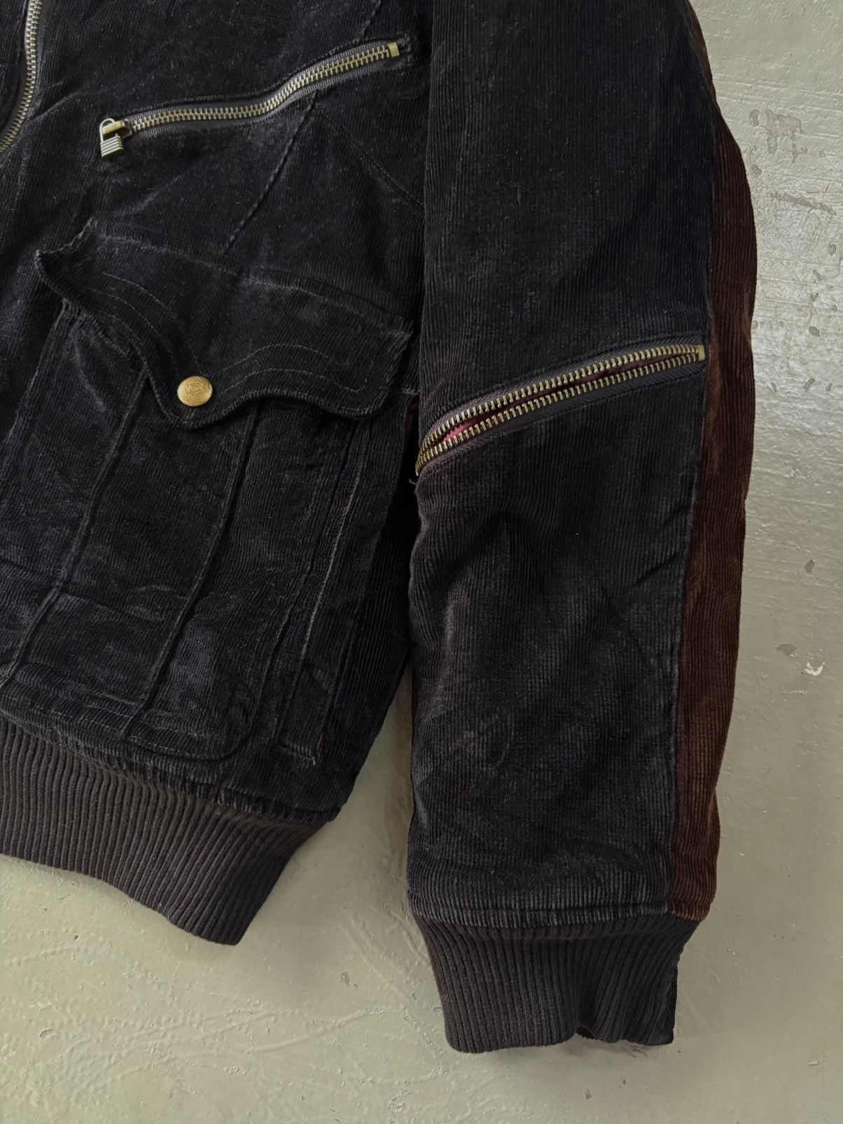 14th Addiction AMP Manydope Corduroy Bomber Issey Miyake Patchwork Style Size US M / EU 48-50 / 2 - 6 Thumbnail