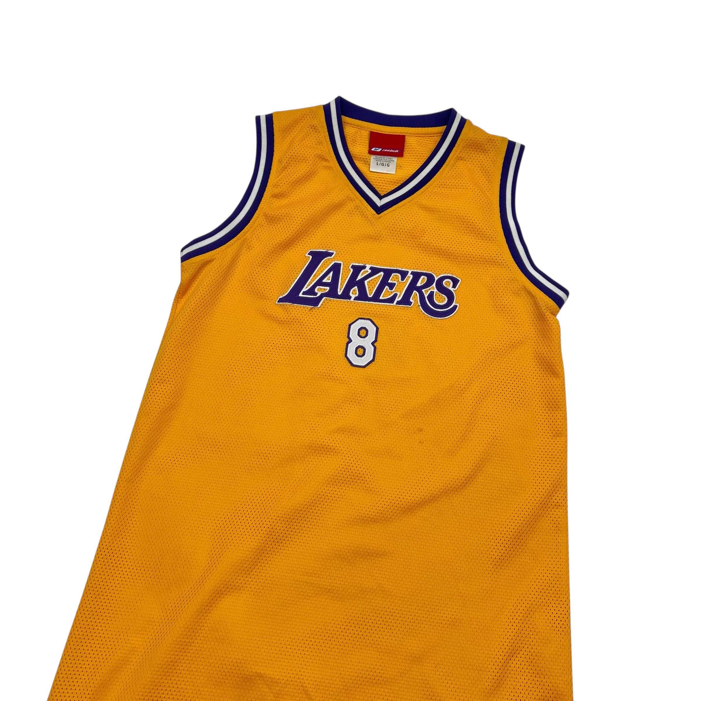 NBA × Reebok × Vintage Kobe Bryant Lakers NBA Reebok Women Dresses Jersey Size L / US 10 / IT 46 - 2 Thumbnail