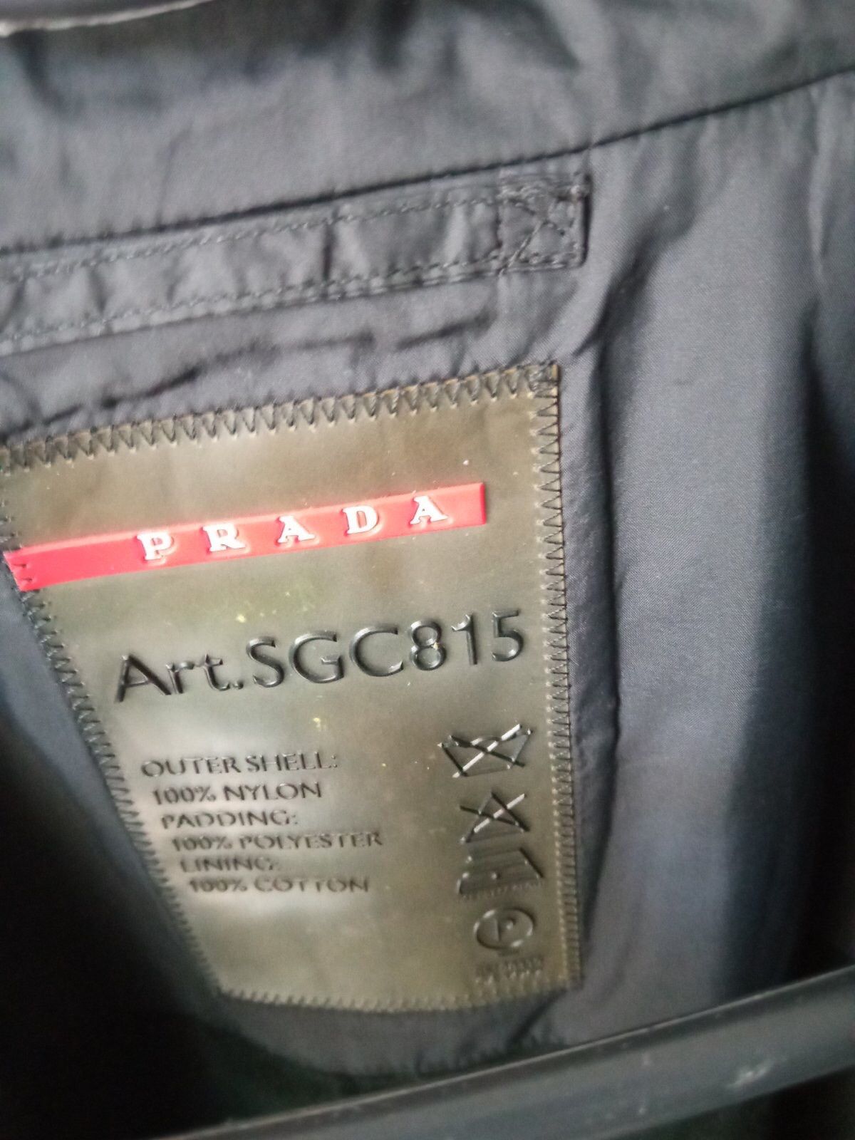Prada Prada - Vintage Nylon Black Leather Tab Blazer Size US M / EU 48-50 / 2 - 5 Thumbnail