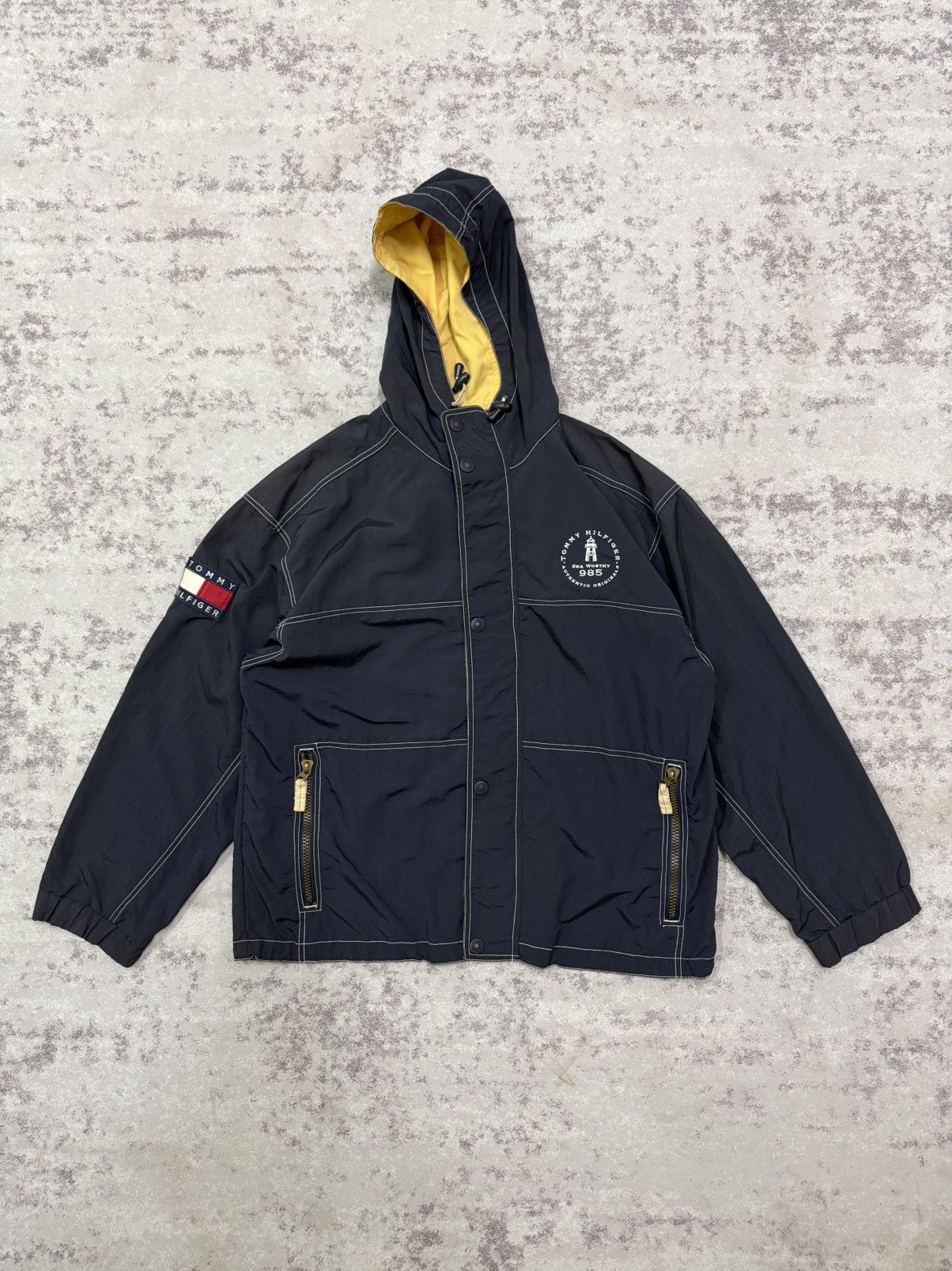 Tommy Hilfiger Vintage Tommy Hilfiger Sailing Gear Windbreaker Jacket Hodie Size US XL / EU 56 / 4 - 3 Thumbnail