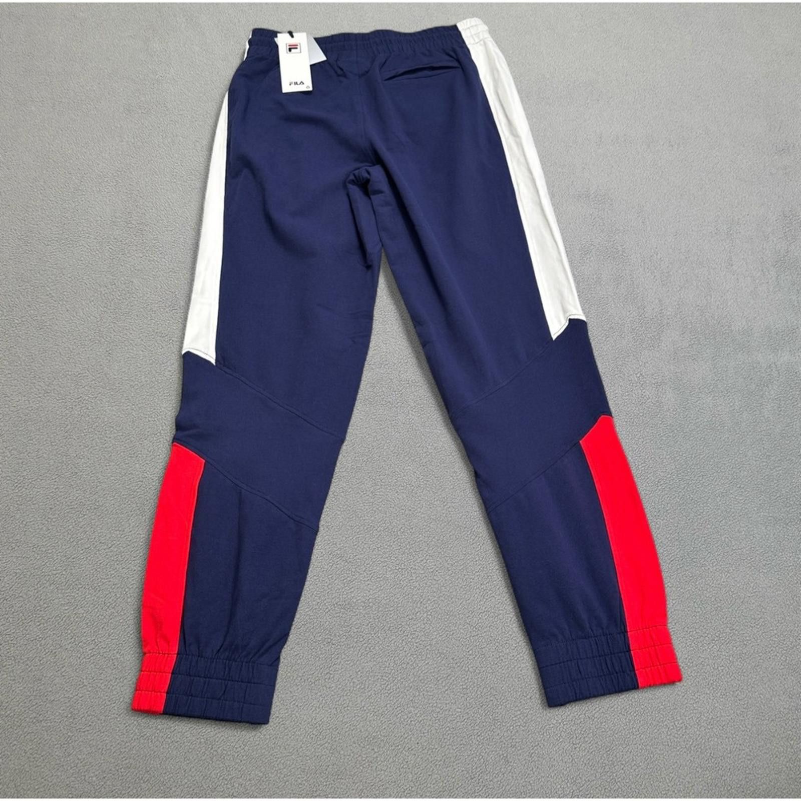 Fila NWT FILA Makayla Joggers S Womens Track Pants Blue Red Gym Size 28" / US 6 / IT 42 - 2 Thumbnail