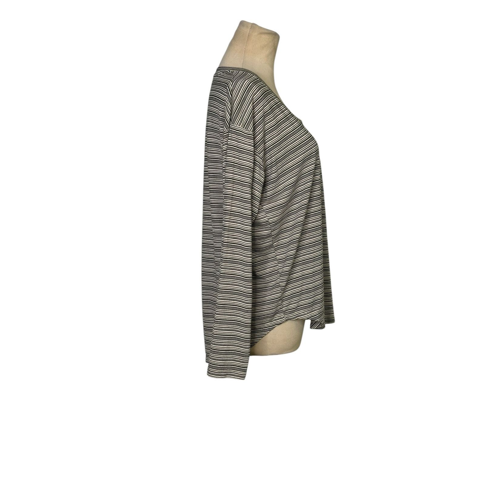 Athleta Athleta black white striped long sleeves t shirt size Small Size S / US 4 / IT 40 - 6 Thumbnail