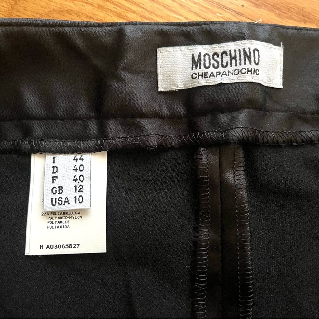 Moschino MOSCHINO Cheap and Chic Black Trouser Pants Size 32" / US 10 / IT 46 - 3 Thumbnail