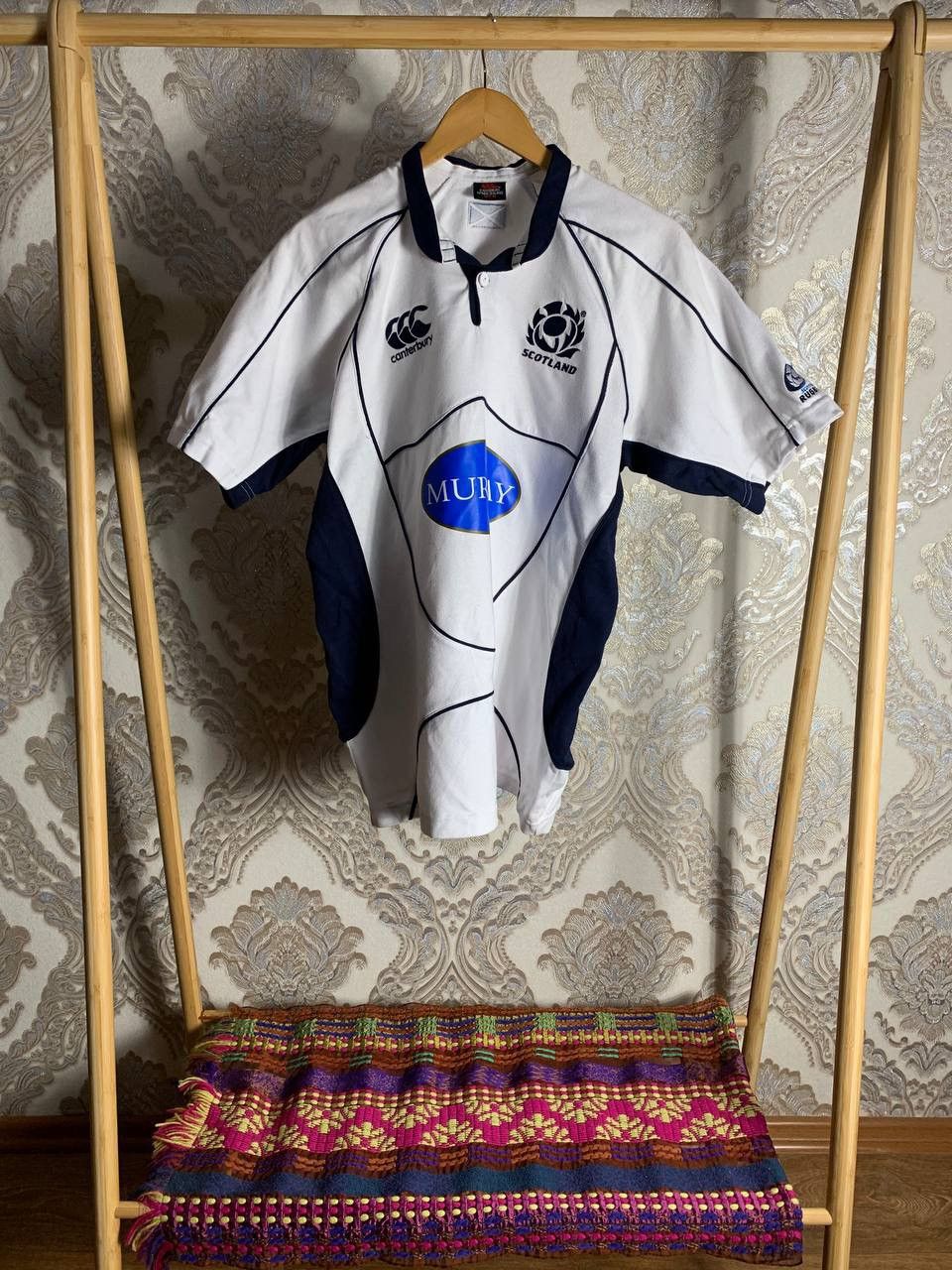 Canterbury of New Zealand VINTAGE CANTERBURY SCOTLAND RETRO RUGBY JERSEY BLOKE Y2K 90s Size US M / EU 48-50 / 2 - 1 Thumbnail