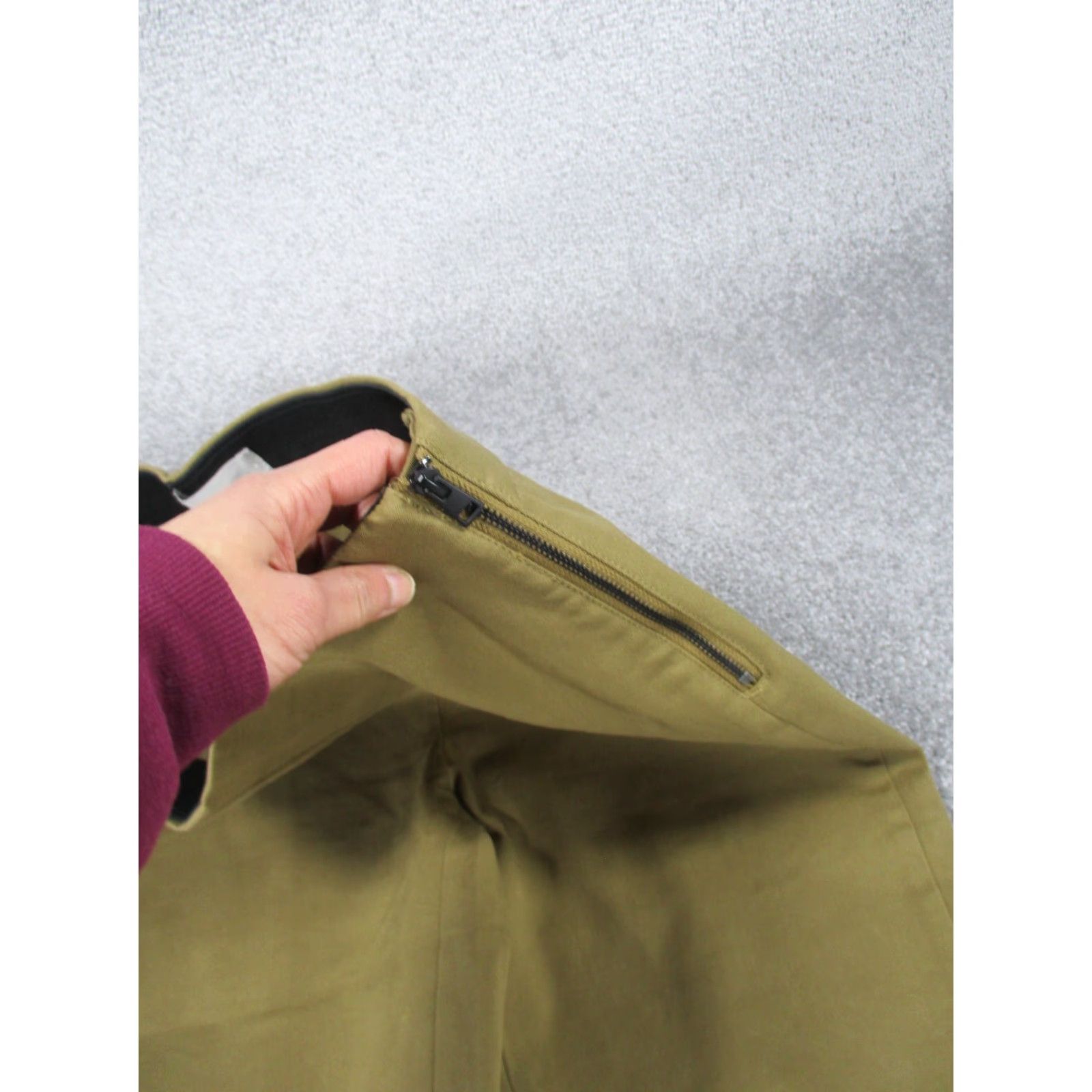 Everlane EVERLANE Pants Womens 4 Brown Slim Fit Side Zip Dress Size 27" / US 4 / IT 40 - 3 Thumbnail