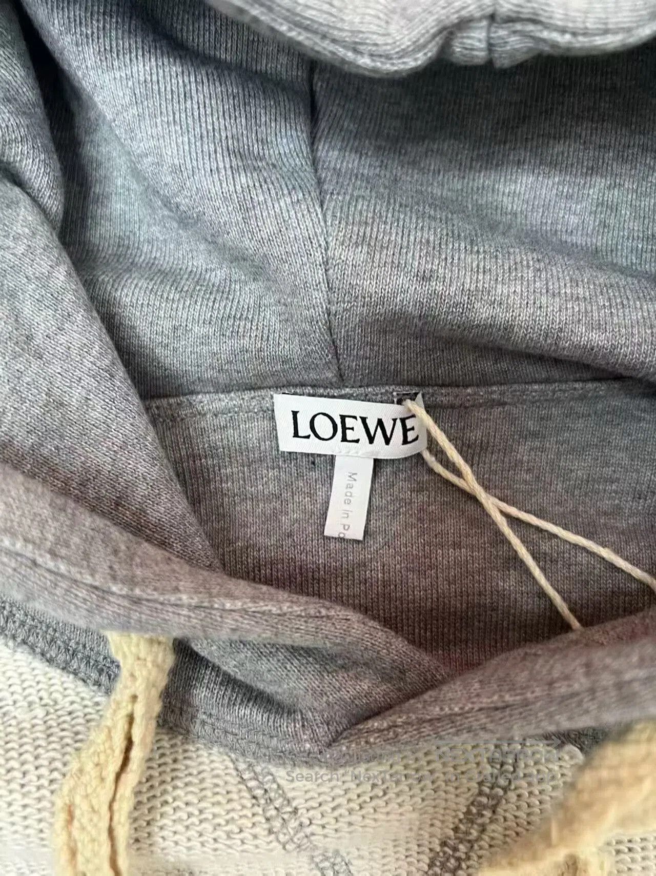 Loewe gray Loewe embroidered logo hoodie size M. Size US M / EU 48-50 / 2 - 6 Thumbnail