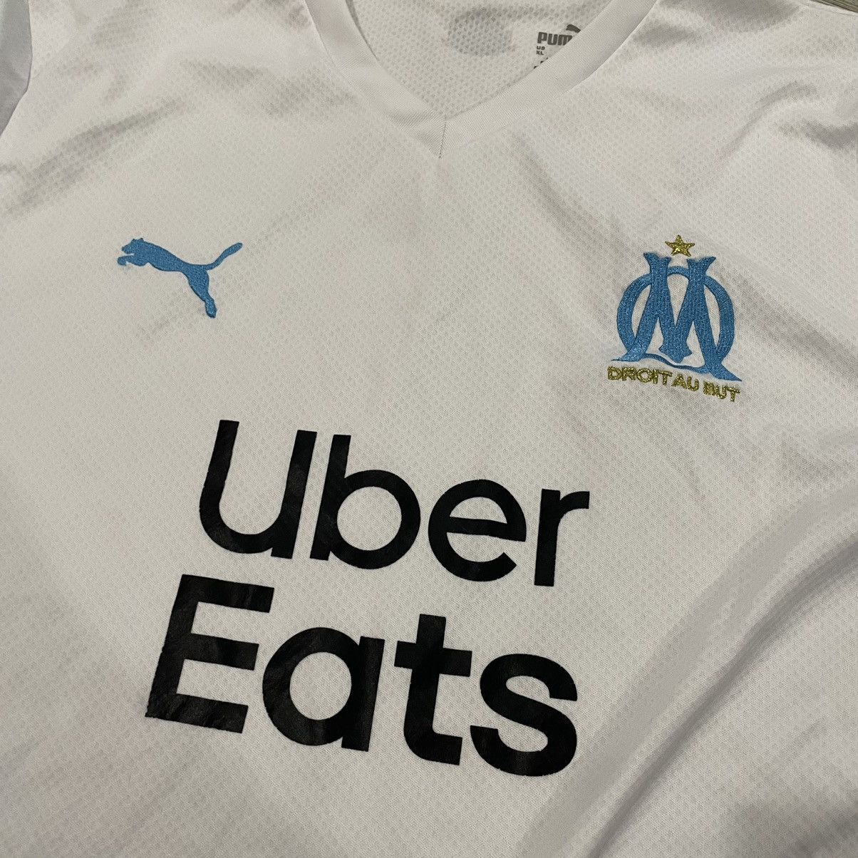 Puma Puma Olympique Marseille uber eats jersey droit au but tee Size US XL / EU 56 / 4 - 2 Thumbnail