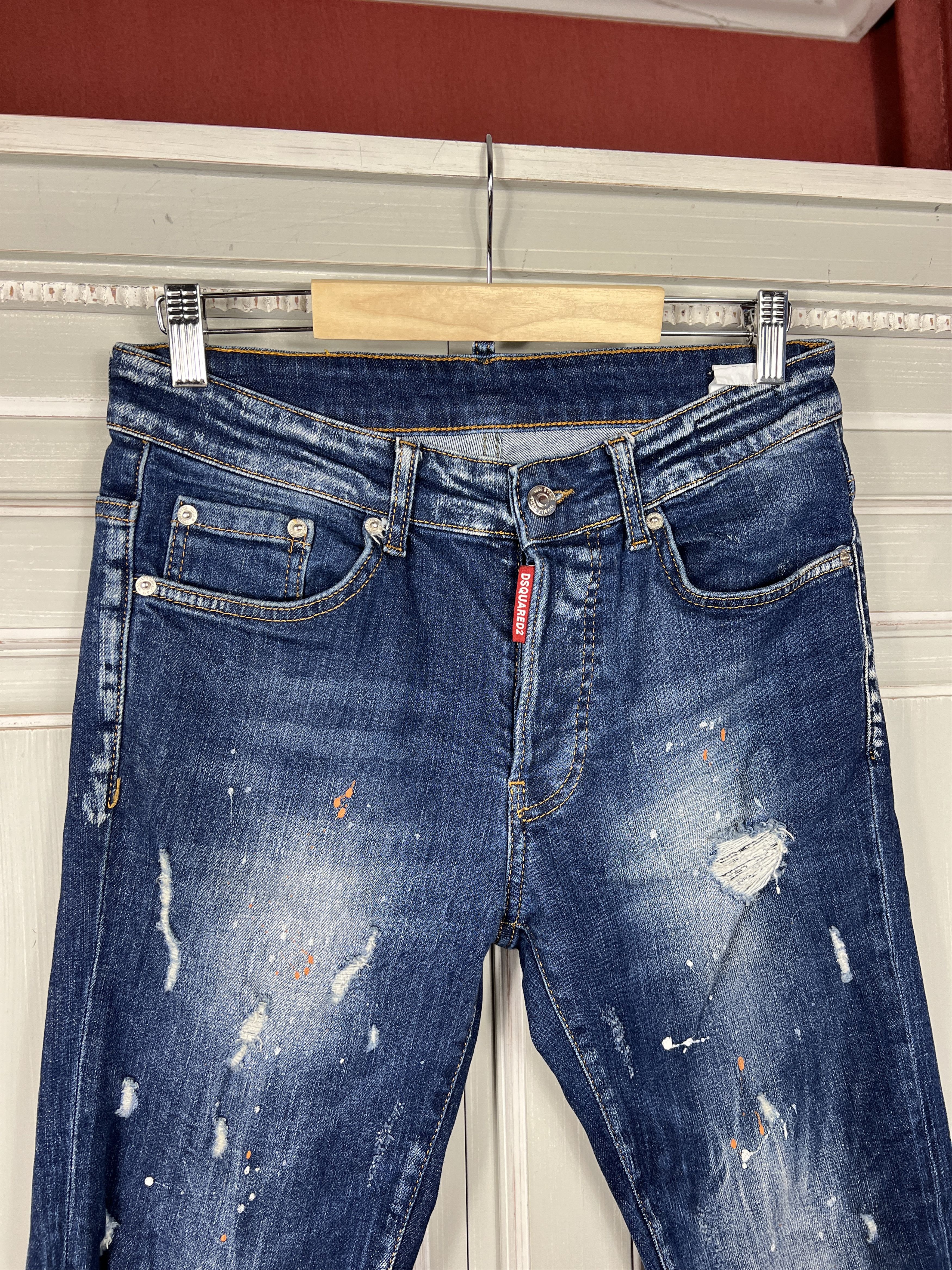Dsquared2 DSQUARE2 BLUE DENIM SLIM JEANS Size US 30 / EU 46 - 2 Thumbnail