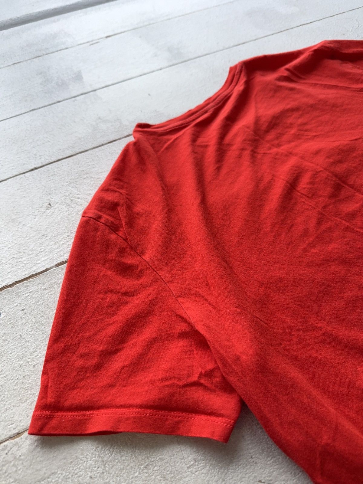 Armani Luxury 00s Armani Jeans AJ Logo Red T-Shirt Pima Cotton Size US M / EU 48-50 / 2 - 10 Thumbnail