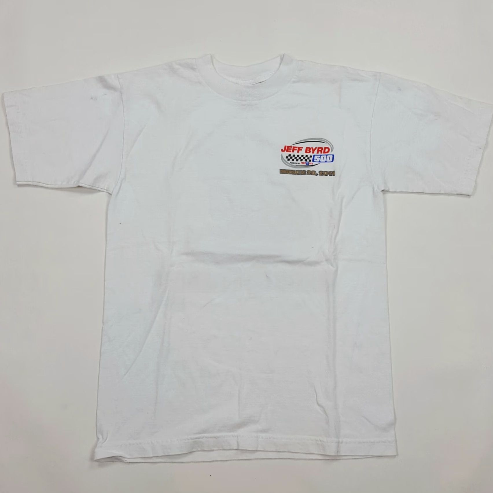 NASCAR VINTAGE Bayside NASCAR Racing T-Shirt Shirt Graphic White 2011 90s Retro Car M Adults Mens Baseball Crew Neck Short Sleeve White Graphics Size US M / EU 48-50 / 2 - 4 Thumbnail
